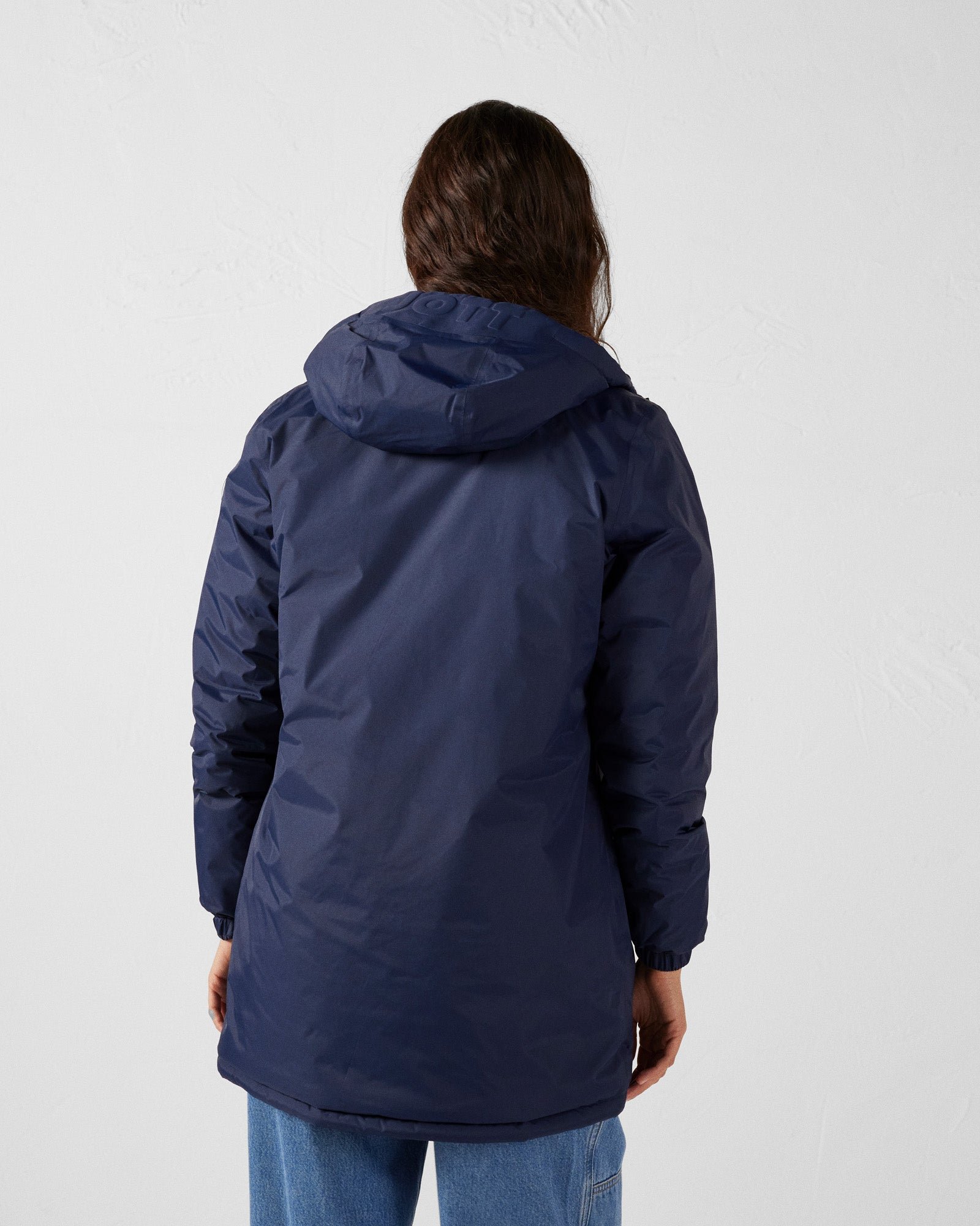 Reversible long puffer coat roma 2.0 JOTT Blue