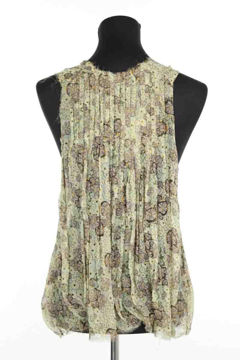 Sleeveless silk top ISABEL MARANT ÉTOILE - SECONDE MAIN Green