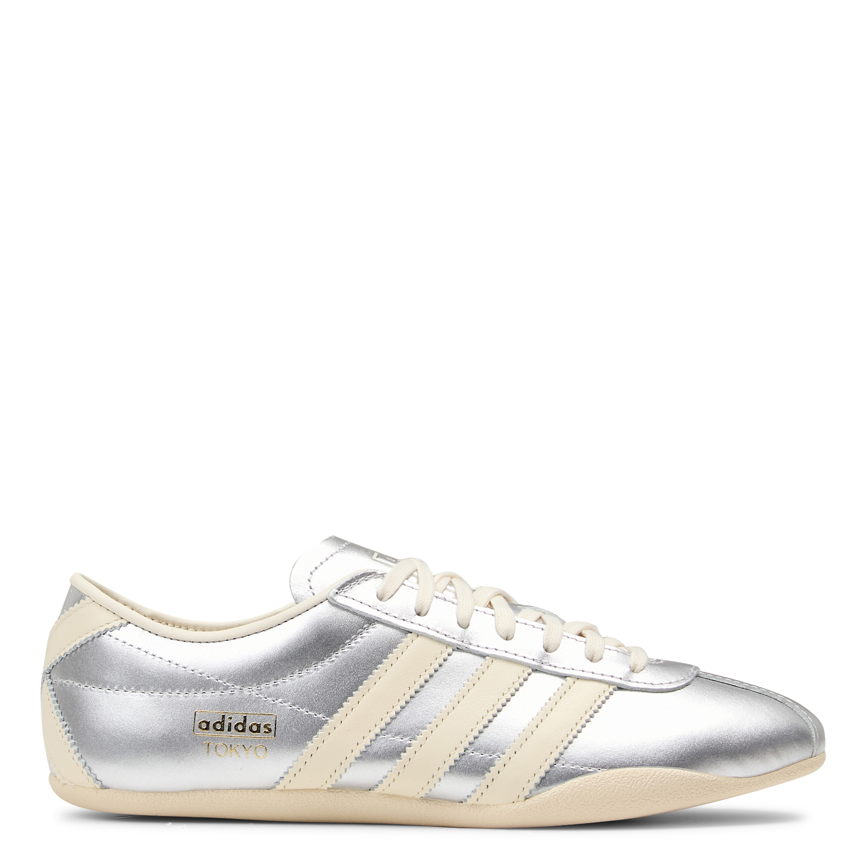 Baskets basses en cuit ADIDAS Argent