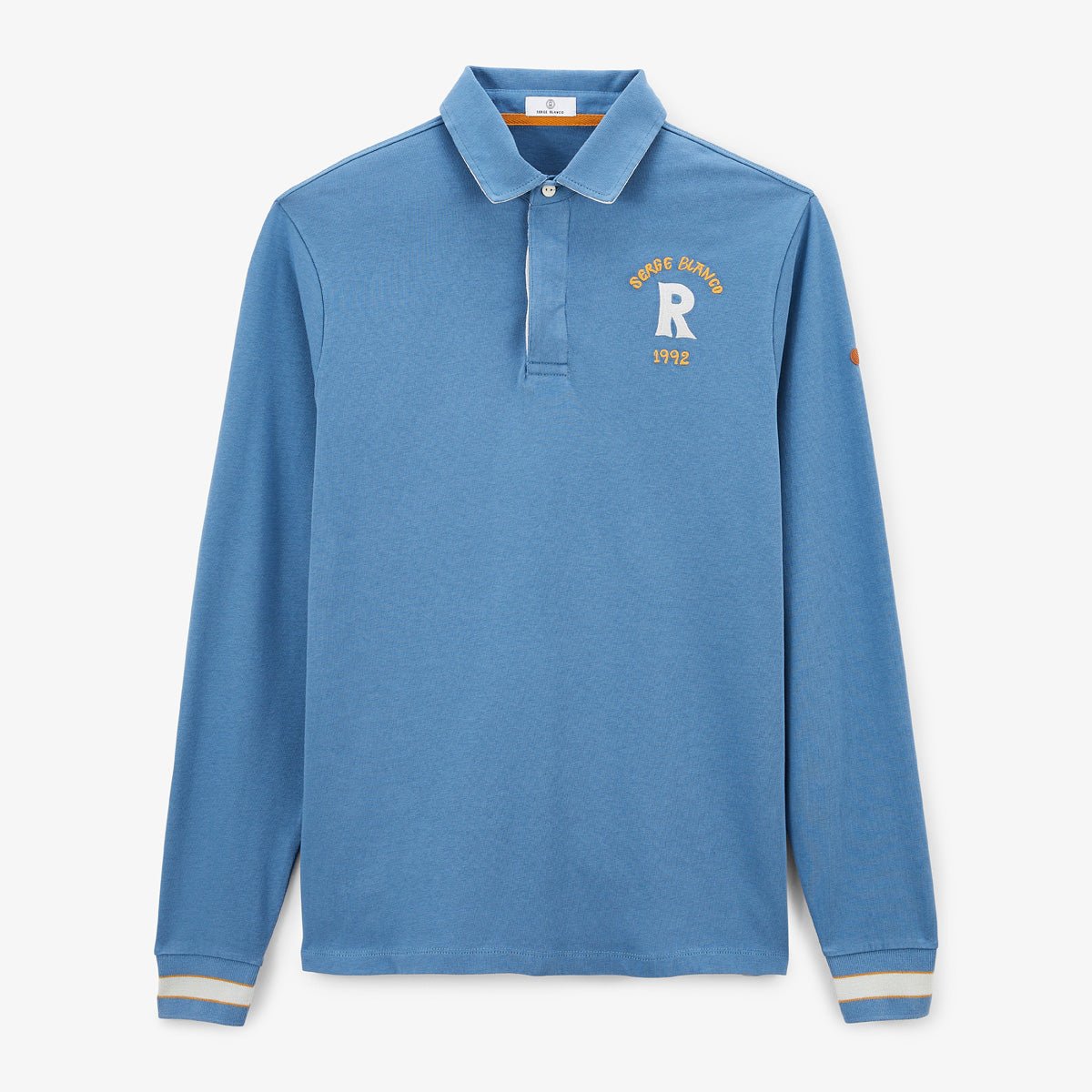 Long-sleeved rugby polo SERGE BLANCO Blue
