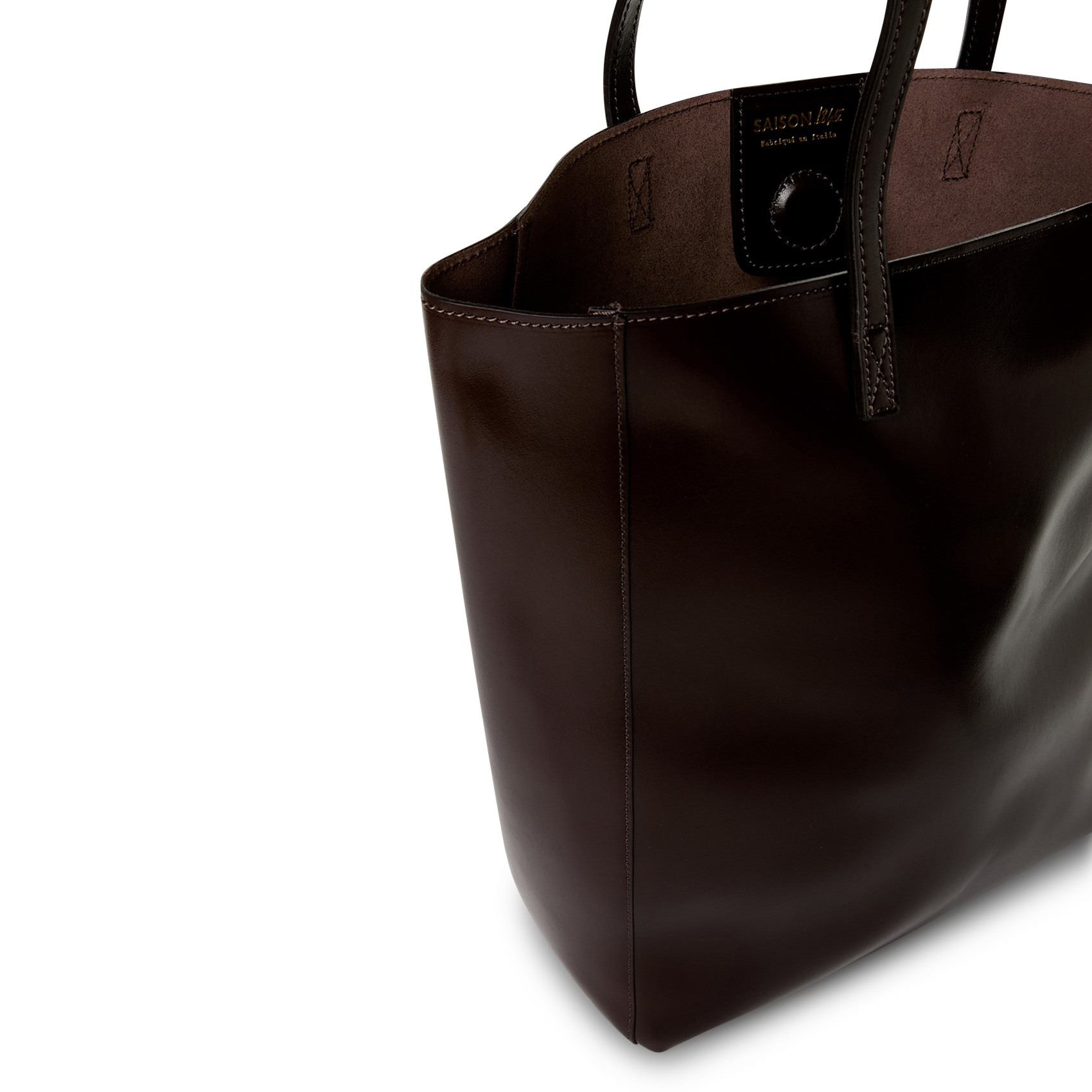 Cabas en cuir SAISON 1865 Marron