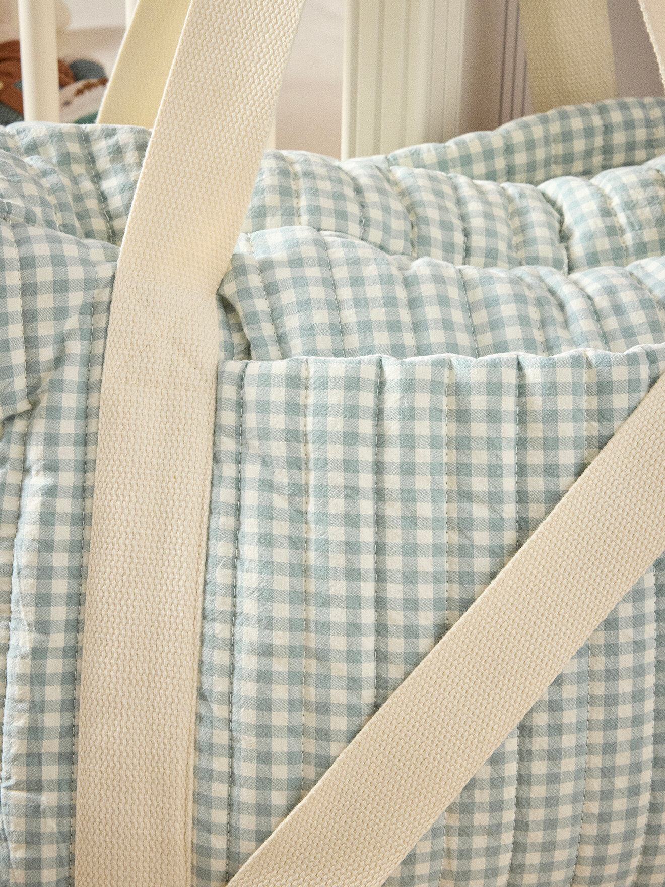 Cotton muslin diaper bag CYRILLUS Green