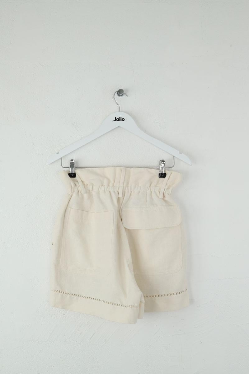 Linen mini shorts LAURENCE BRAS - Seconde Main Beige
