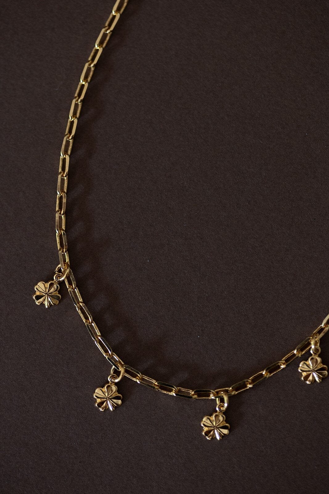 Gold-plated clover necklace MONSIEUR SIMONE Golden