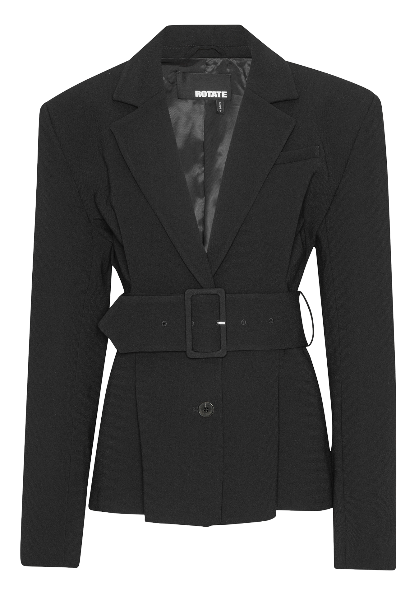 Tailored jacket in recycled fibers ROTATE Black