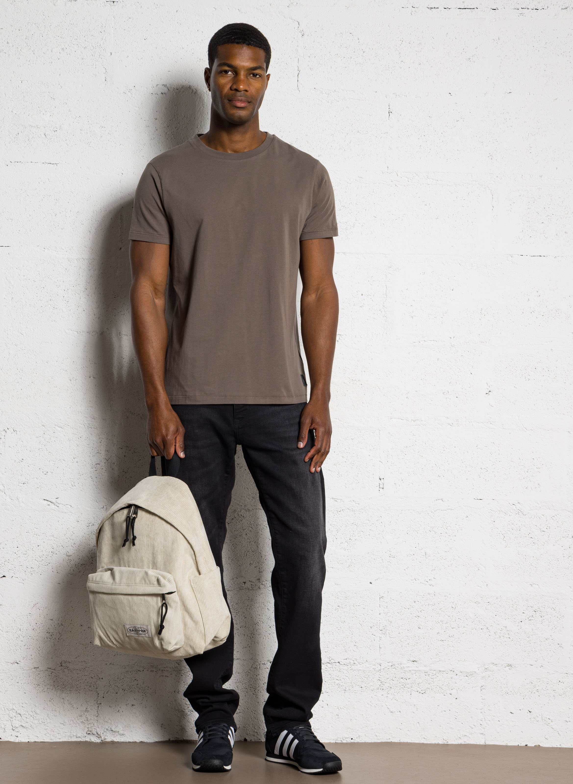 Abito corto collo classico con bottoni in cotone LE TEMPS DES CERISES Grigio