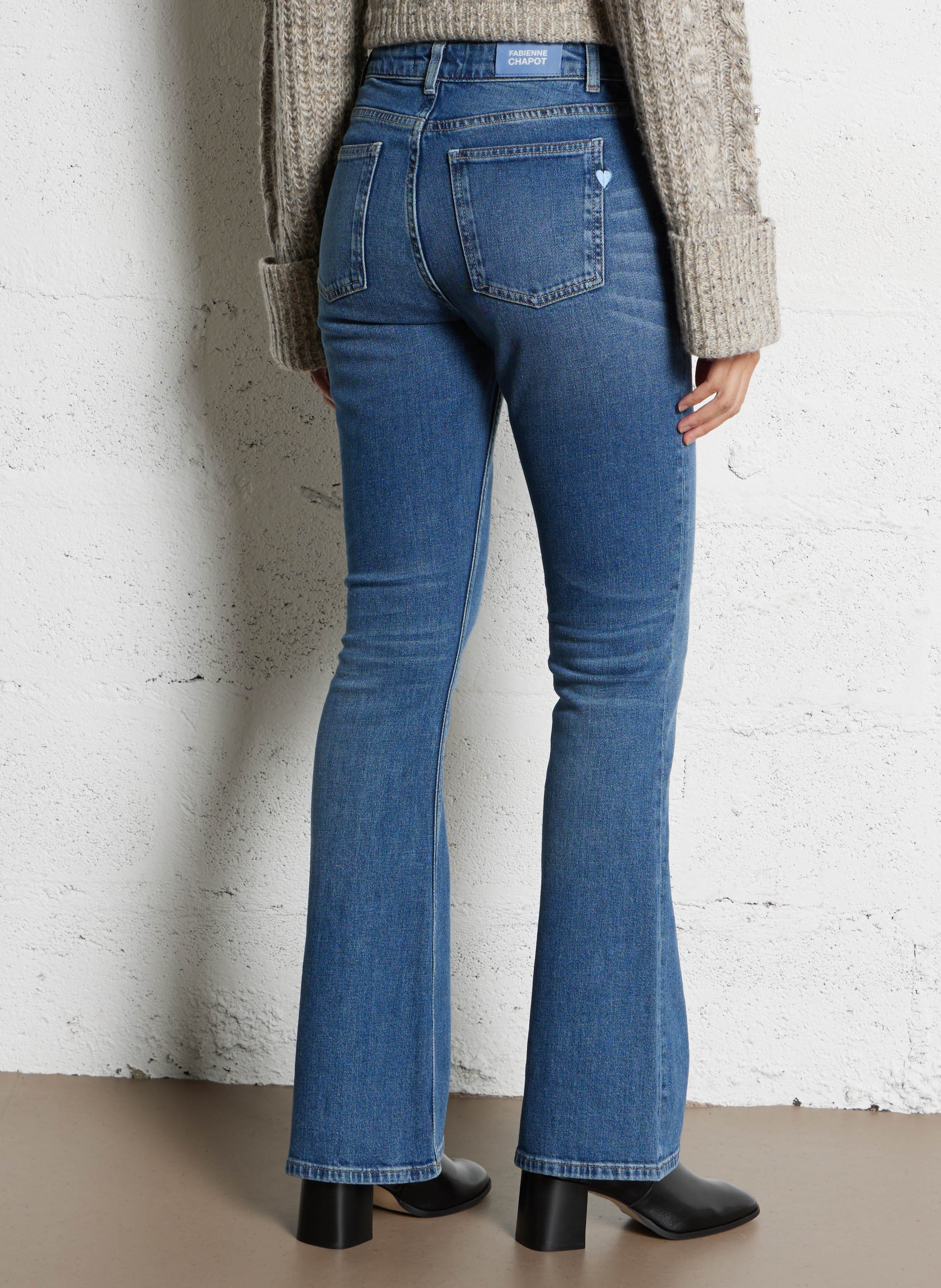 Bootcut-jeans | katoenblend FABIENNE CHAPOT Blauw