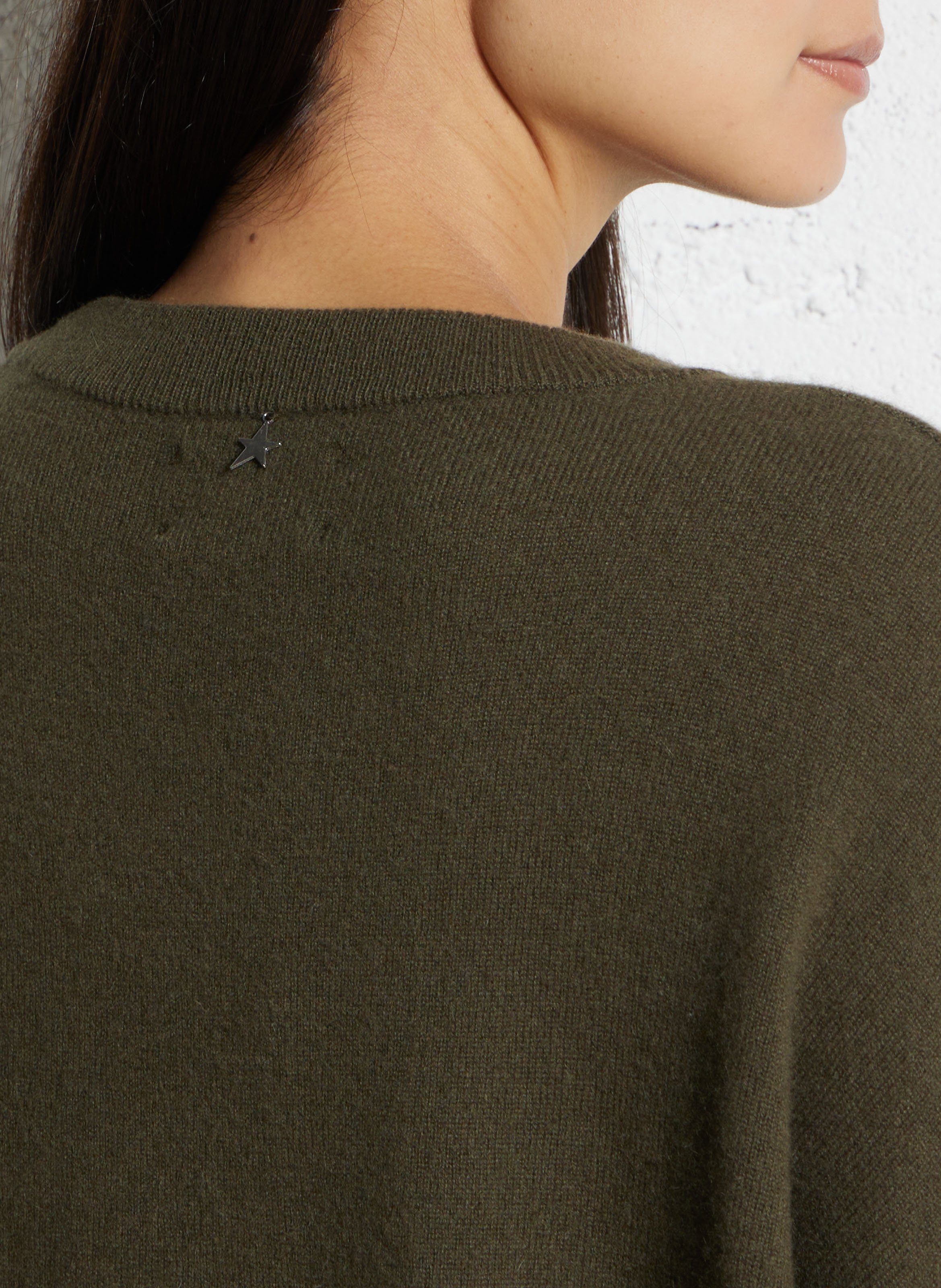 Rundhalsausschnitt-Pullover aus Kaschmir SUD EXPRESS Grun