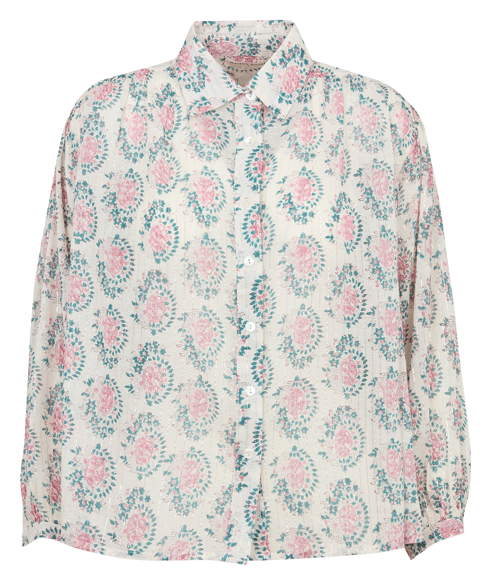 Chemise oversize col classique en coton mélangé MAISON HOTEL Rose