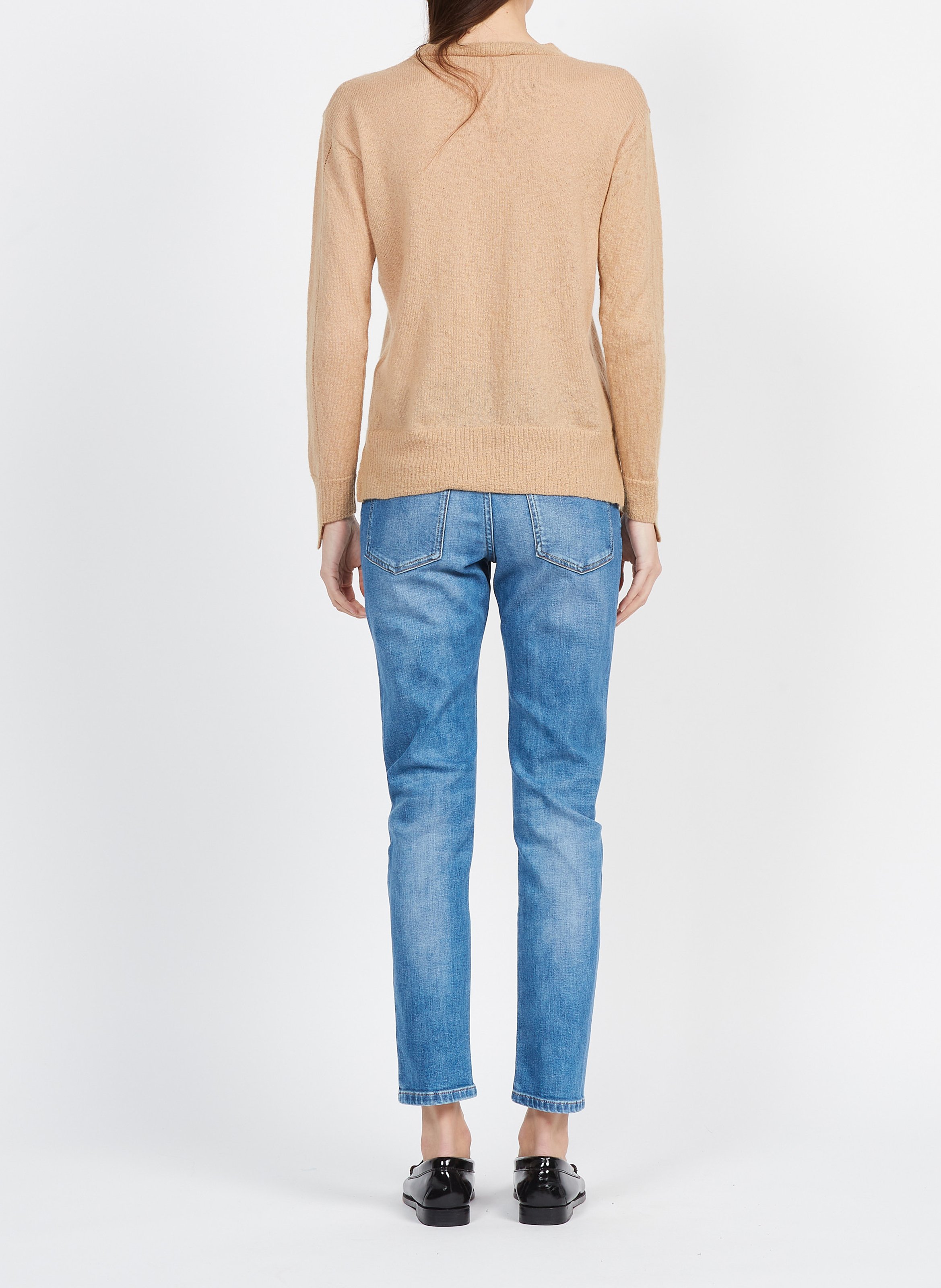 Pull col rond fin MAX MARA LEISURE Doré