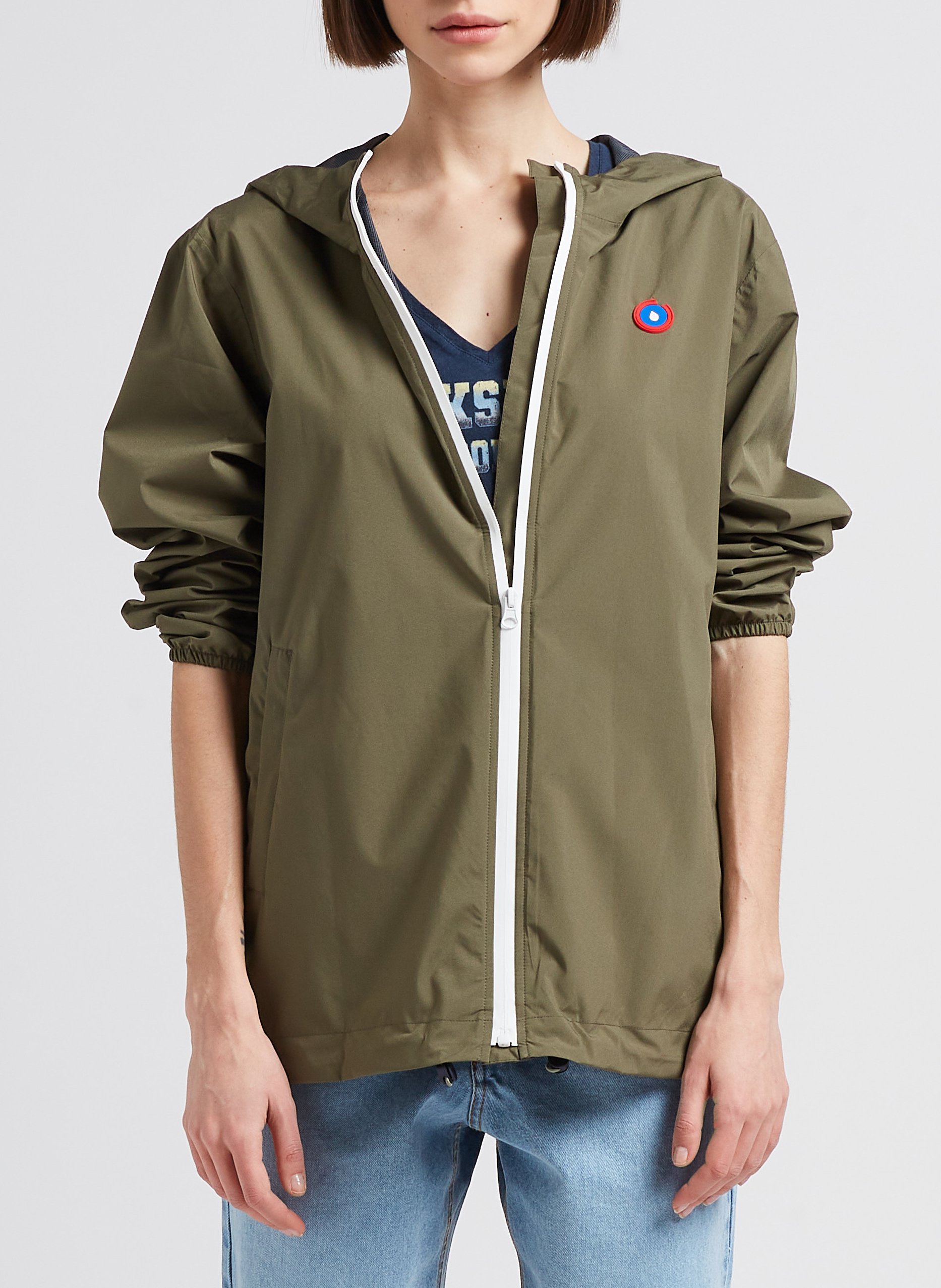 Imperméable court à capuche FLOTTE Vert