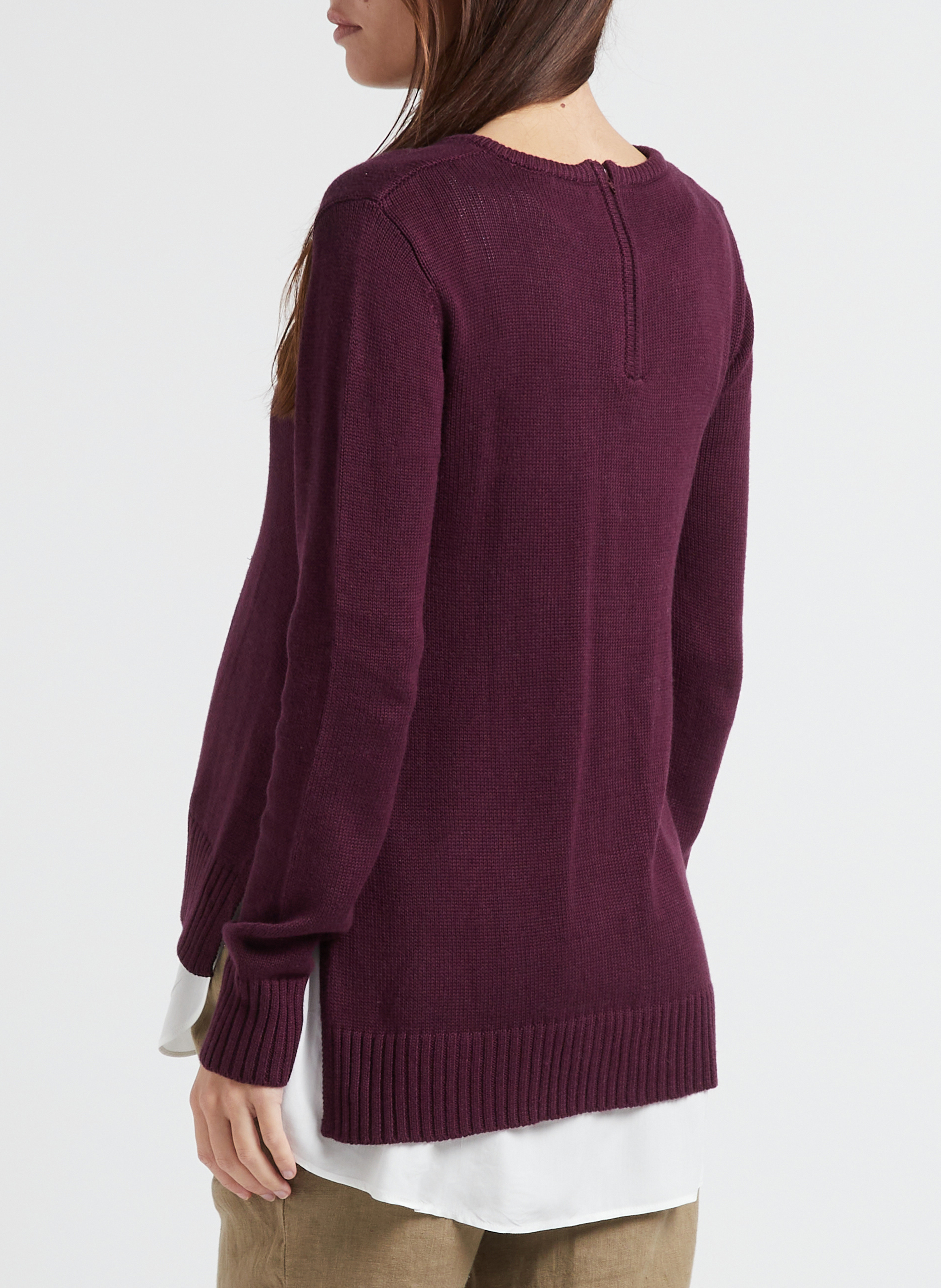 Pull grossesse et allaitement 2 en 1 SERAPHINE Rouge