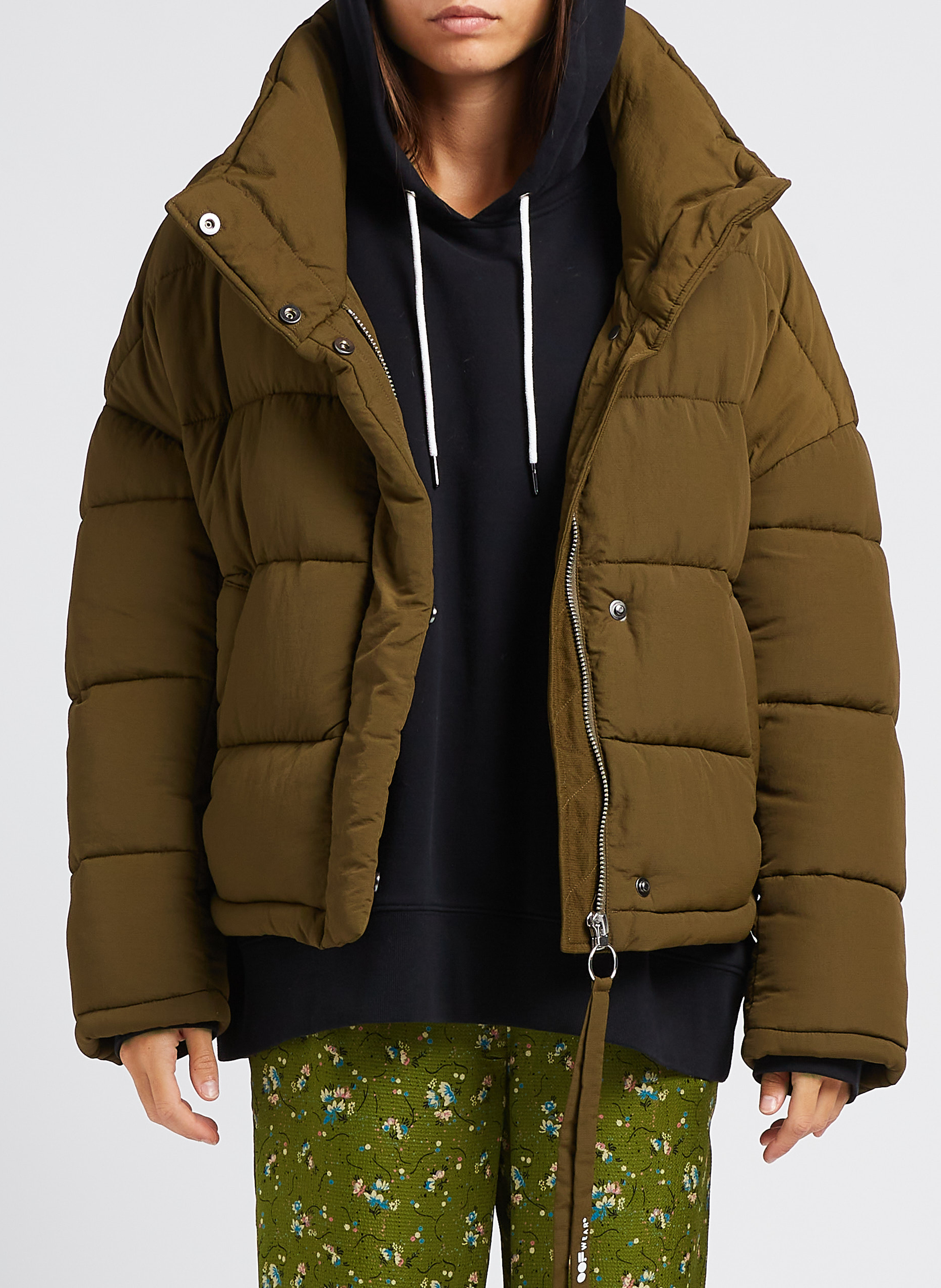 Doudoune oversize col montant  OOF Kaki