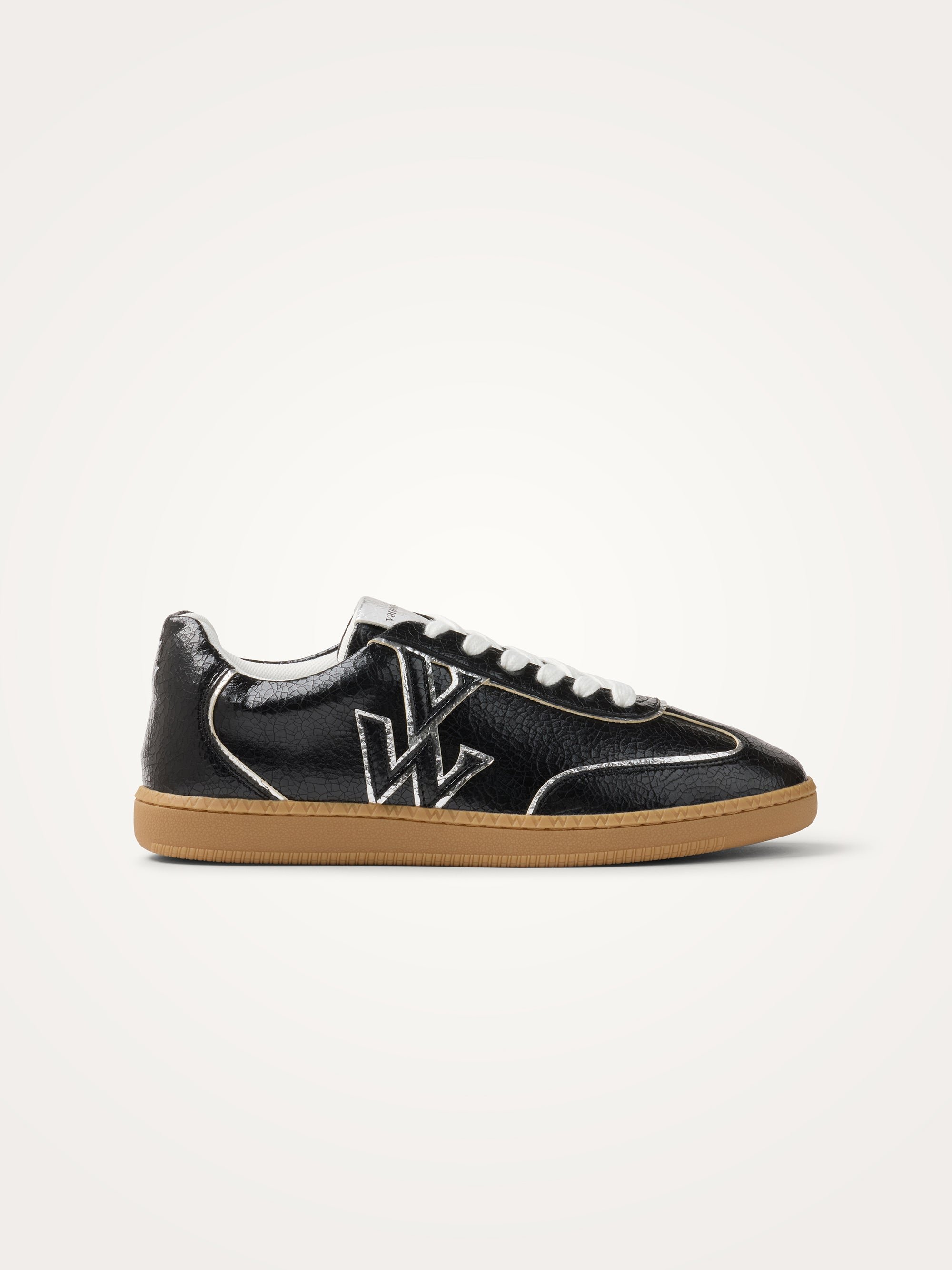 Sneakers with monogram on retro sole VANESSA WU Black