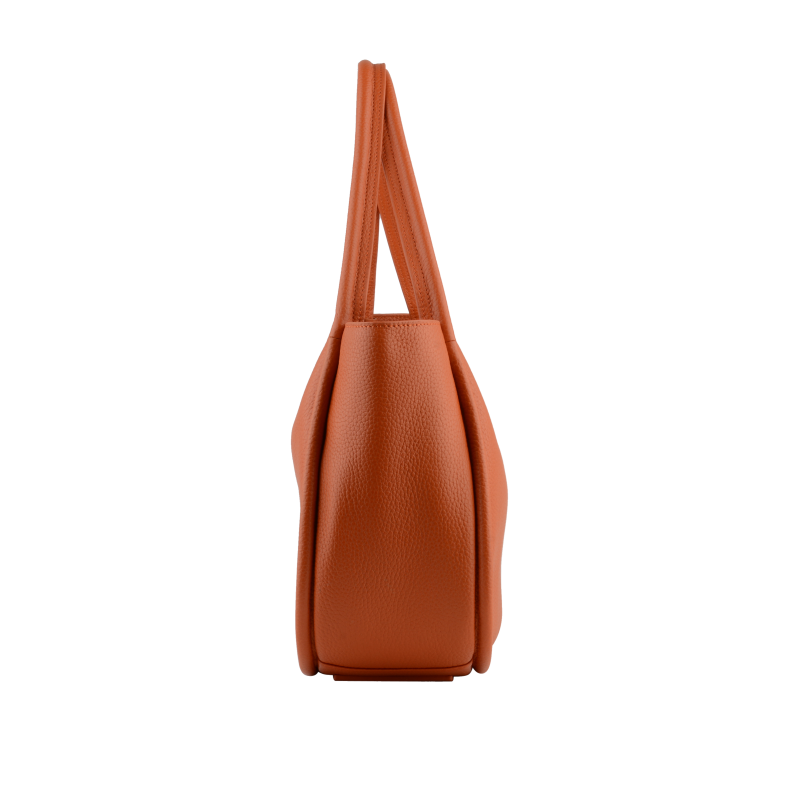 Beige messenger bag POURCHET Orange