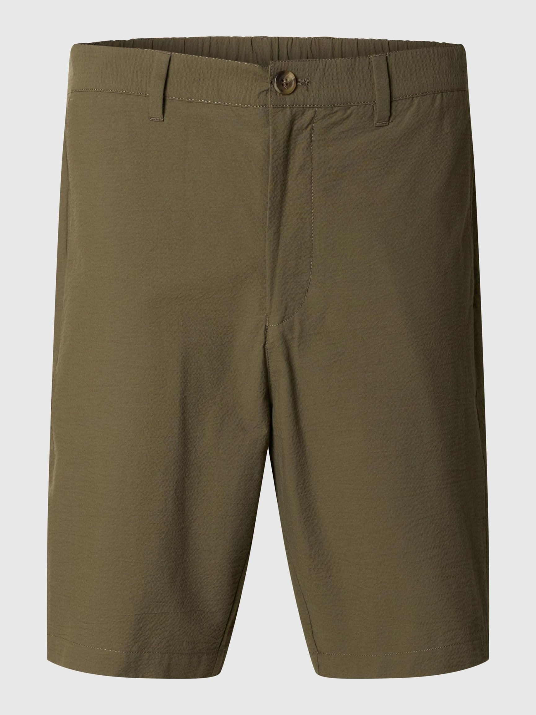 Short droit en coton bio mélangé SELECTED Vert