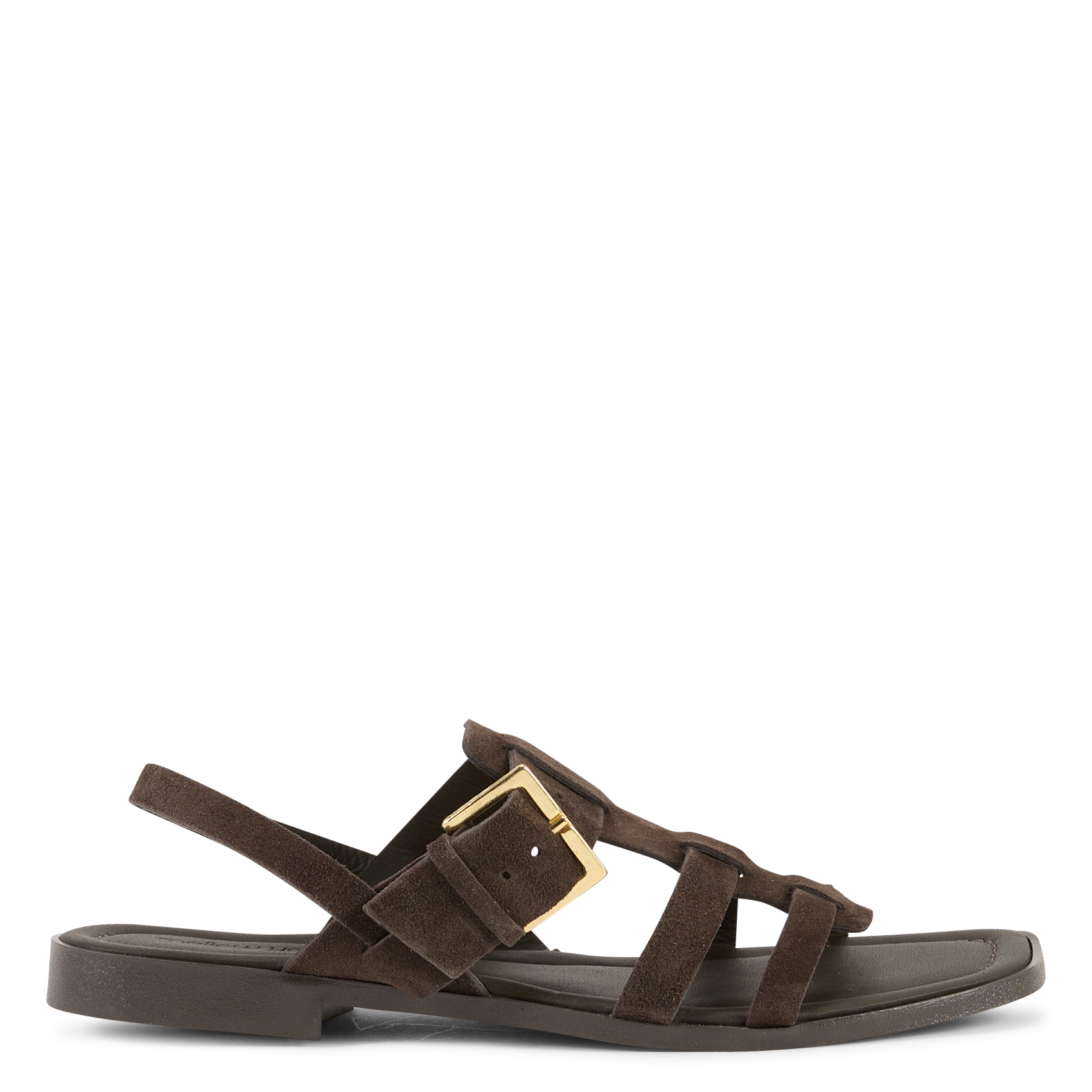 Aouda flat leather sandals MELLOW YELLOW