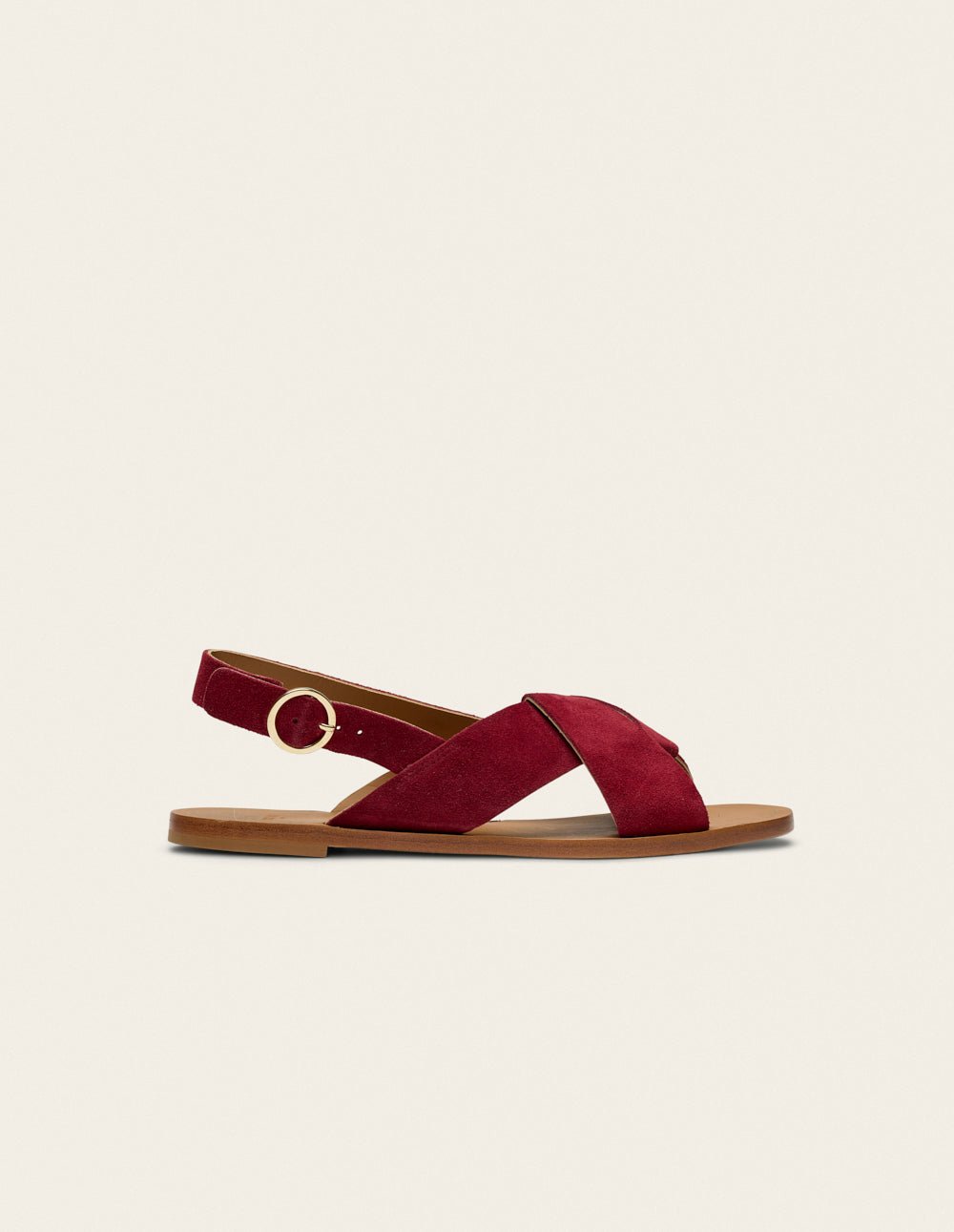 Faux leather sandals ODAJE Red