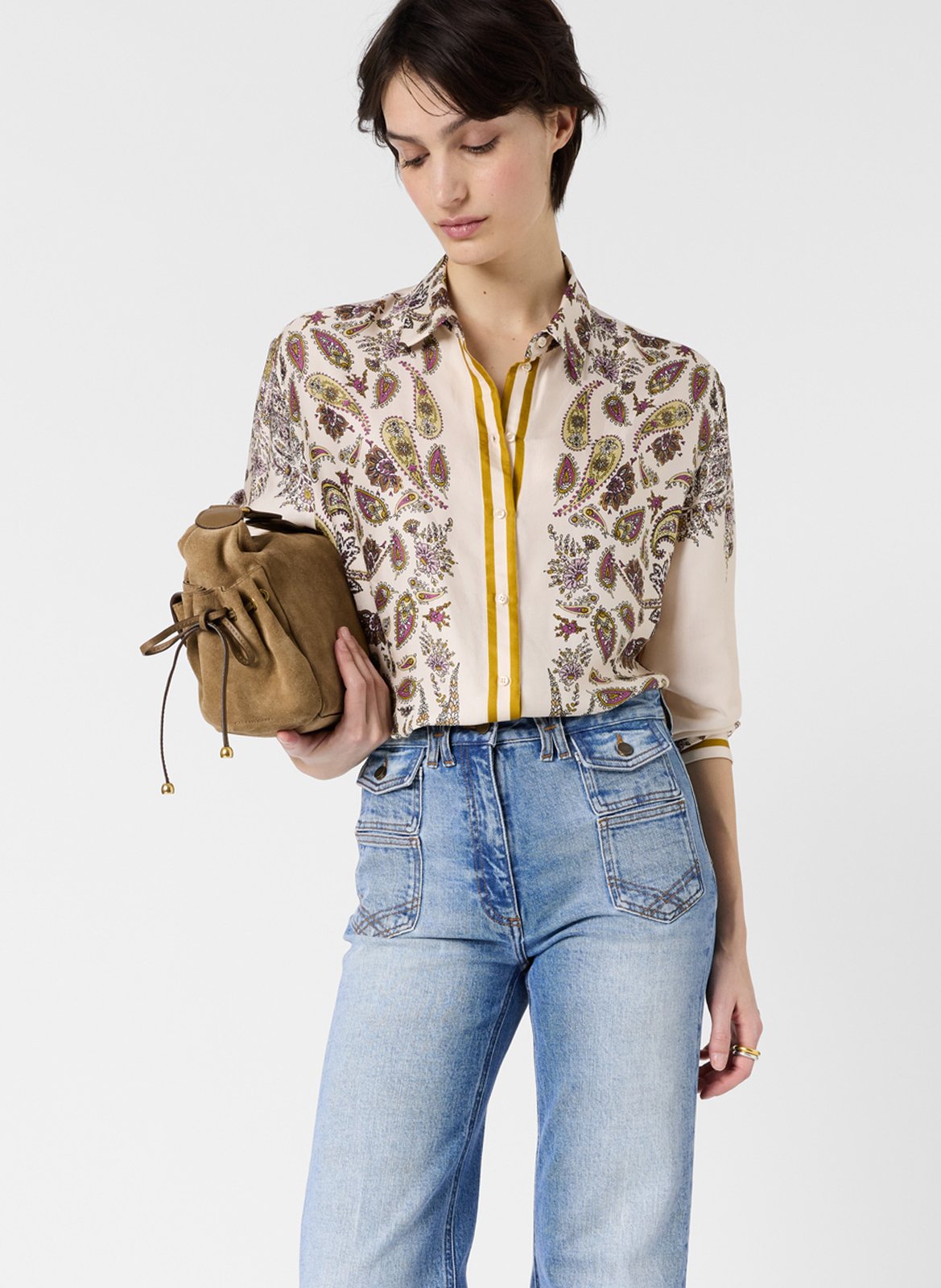 Blouse met print GERARD DAREL Geel