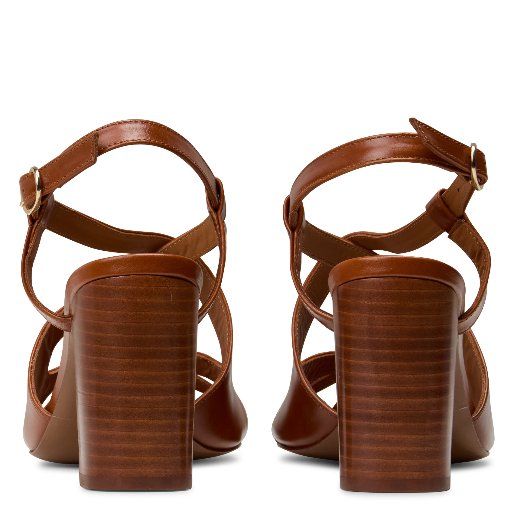 Suède sandalen met hak RIVECOUR Bruin