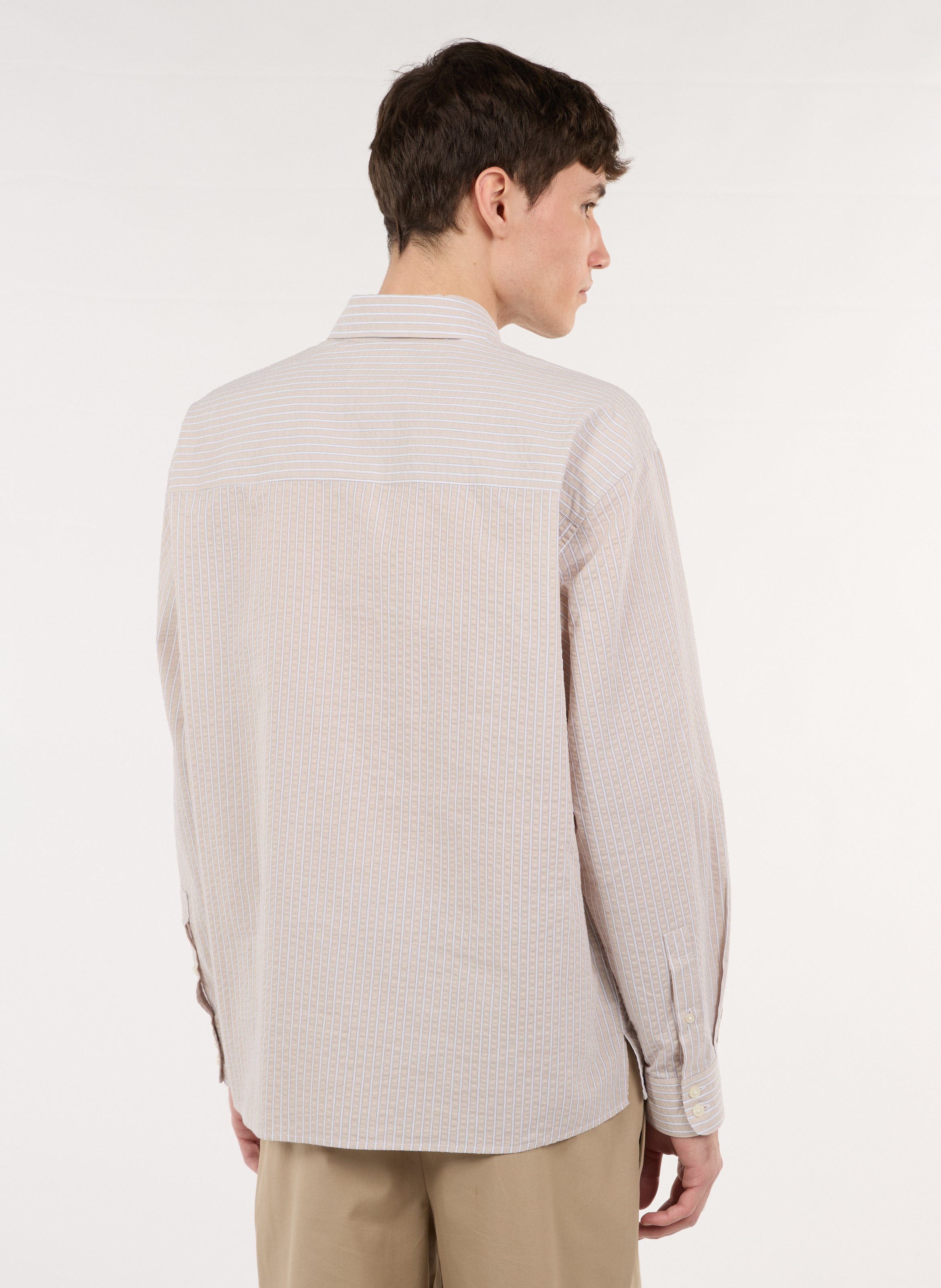 Baumwoll-Bluse SAISON 1865 Beige