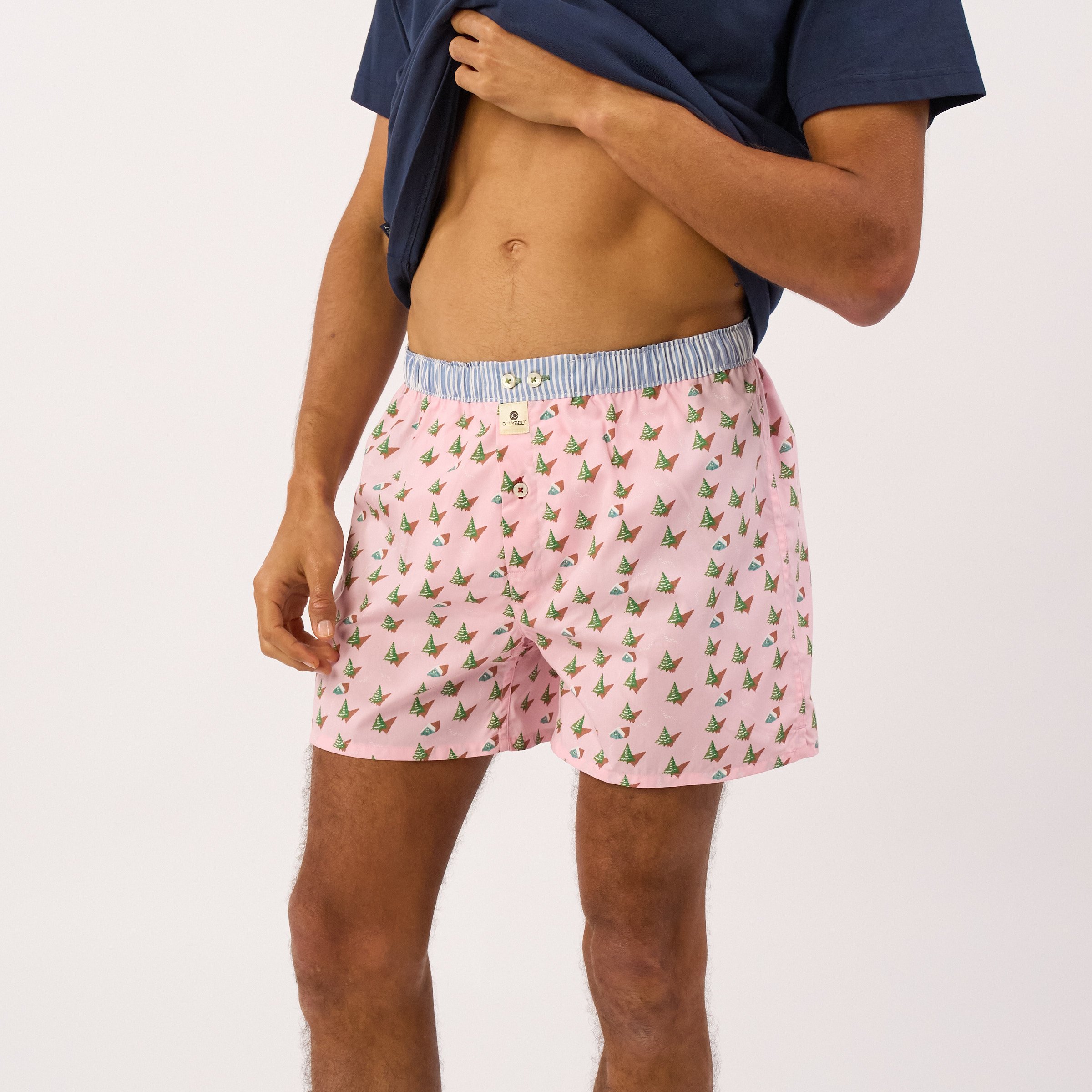 Organic cotton boxer shorts BILLYBELT Pink