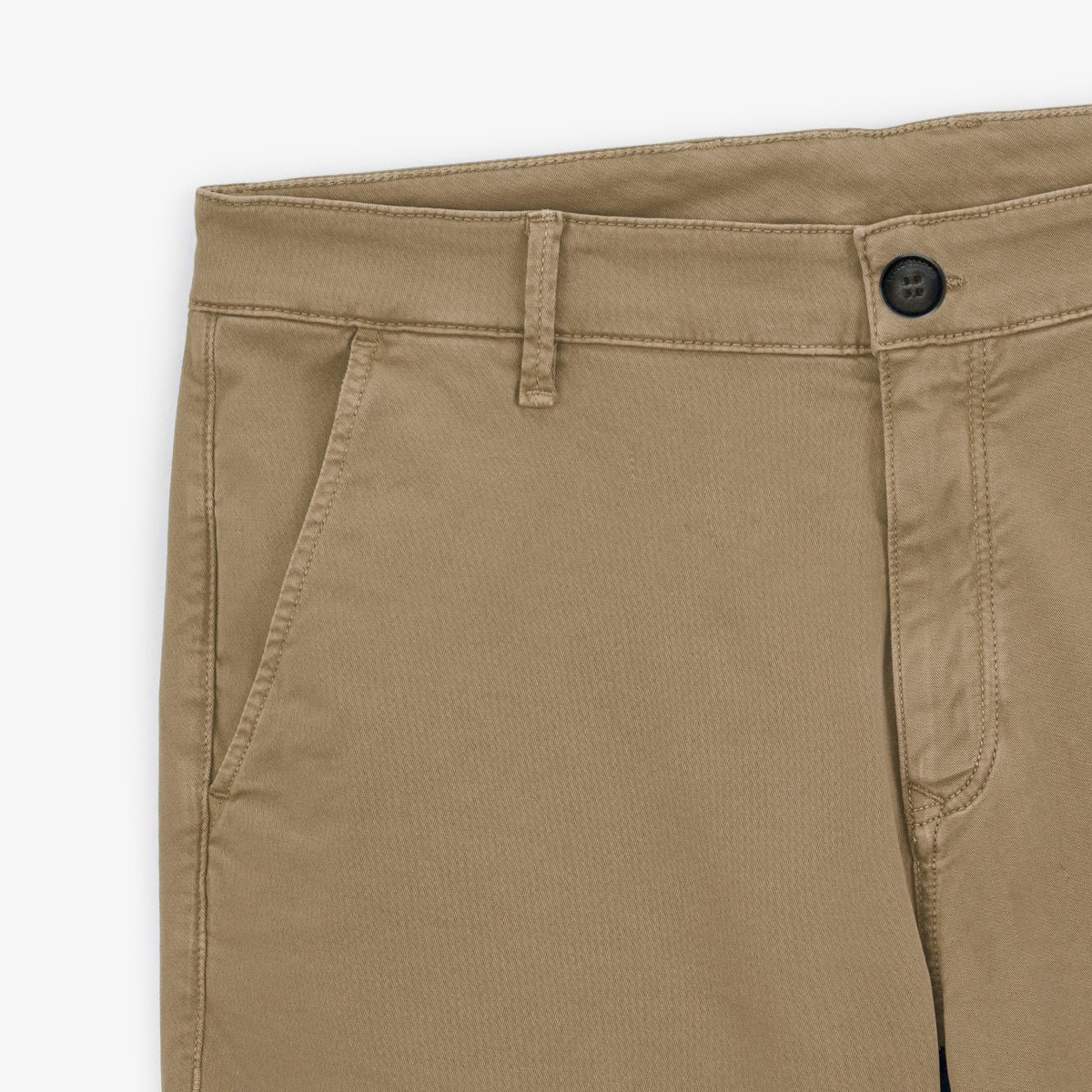 Straight cut Bermuda shorts in stretch cotton SERGE BLANCO Beige