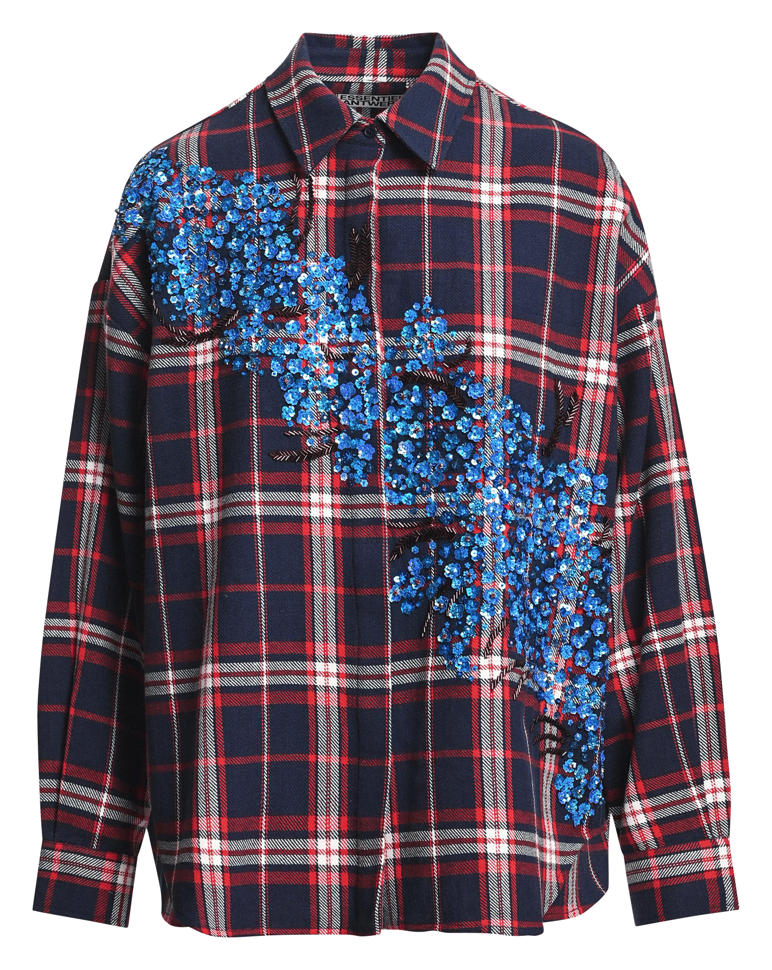 Chemise oversize en coton ESSENTIEL ANTWERP Rouge