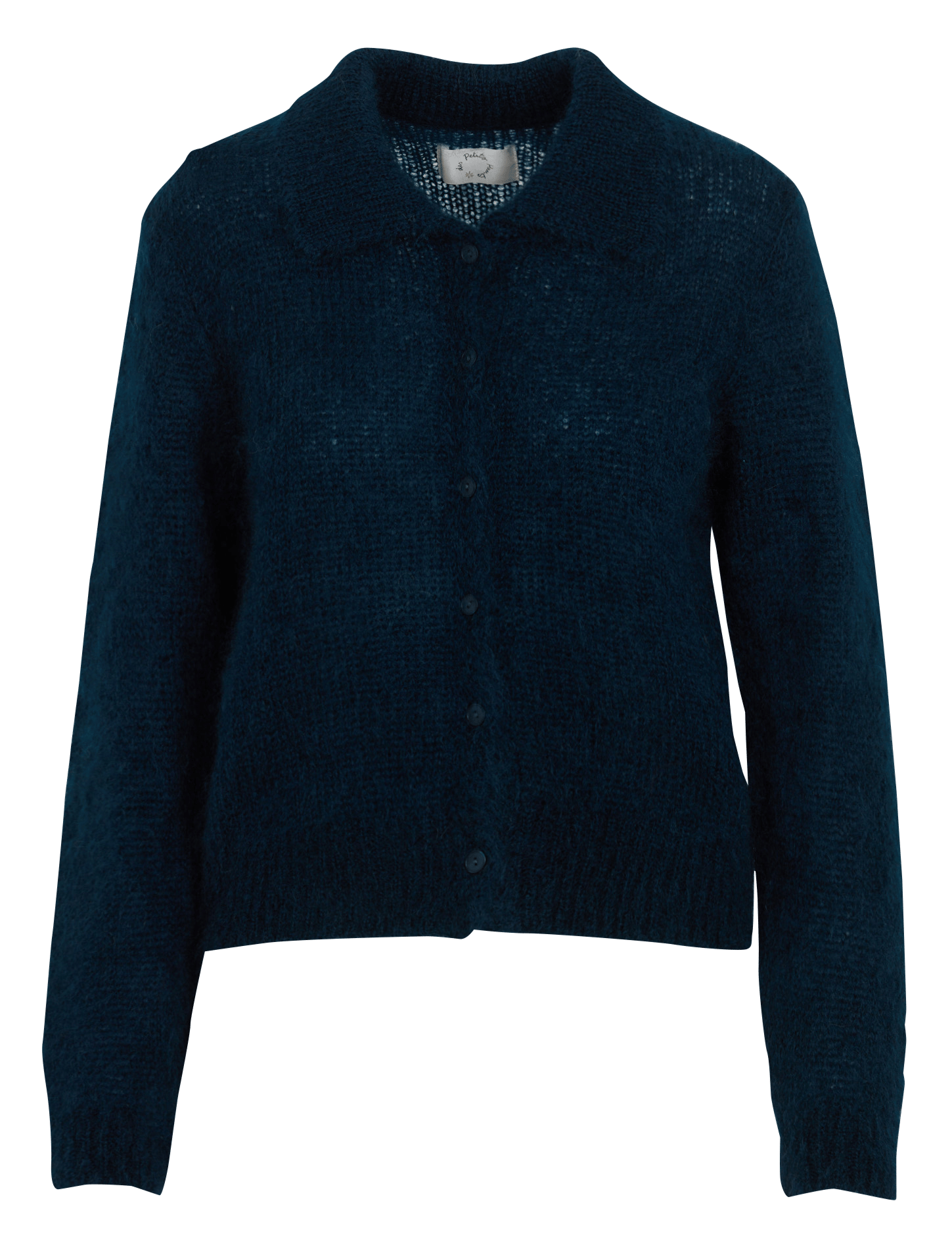 Straight mohair blend polo collar vest DES PETITS HAUTS
