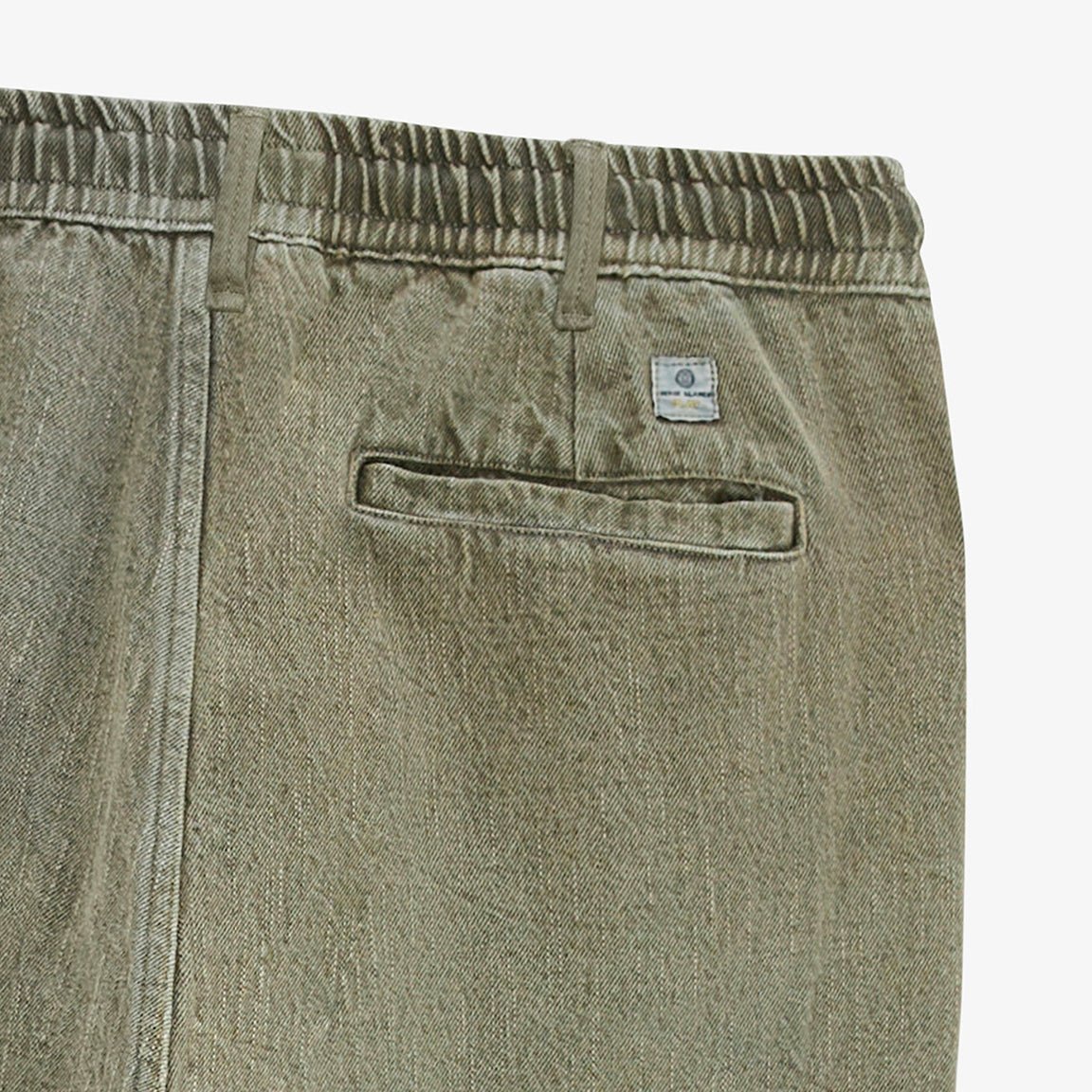Textured twill cotton trousers 549 with elasticated waist in military green sbplay SERGE BLANCO Grey