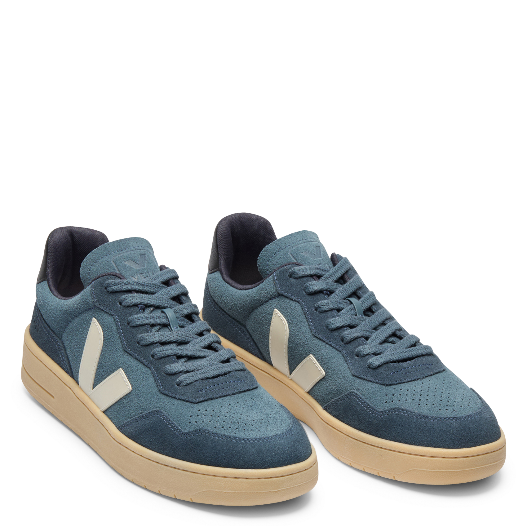Leather low-top sneakers VEJA Blue