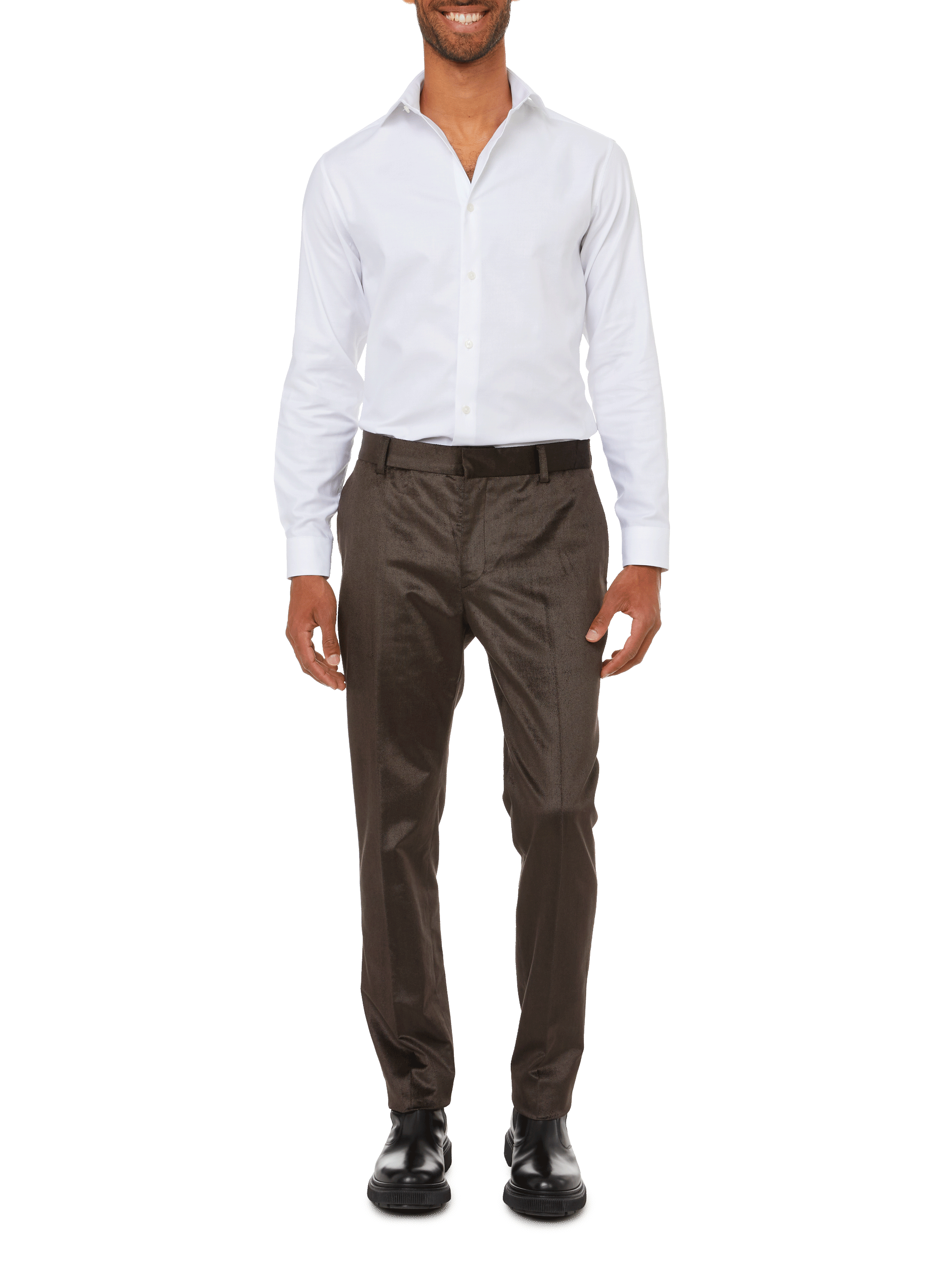Cotton twill shirt AU PRINTEMPS PARIS White