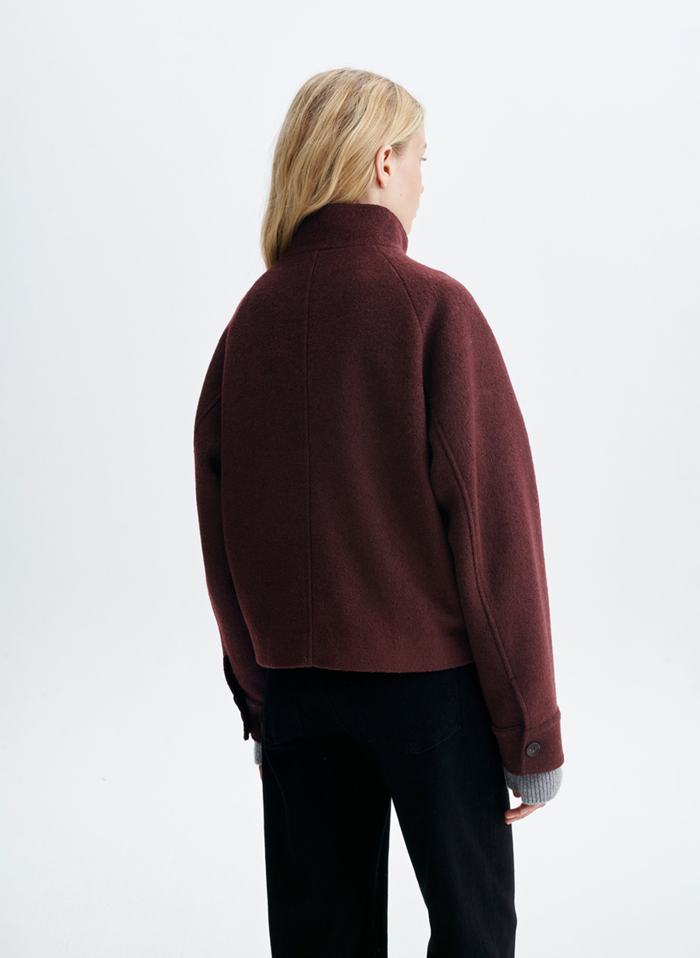 Veste droite col montant VANESSA BRUNO Rood