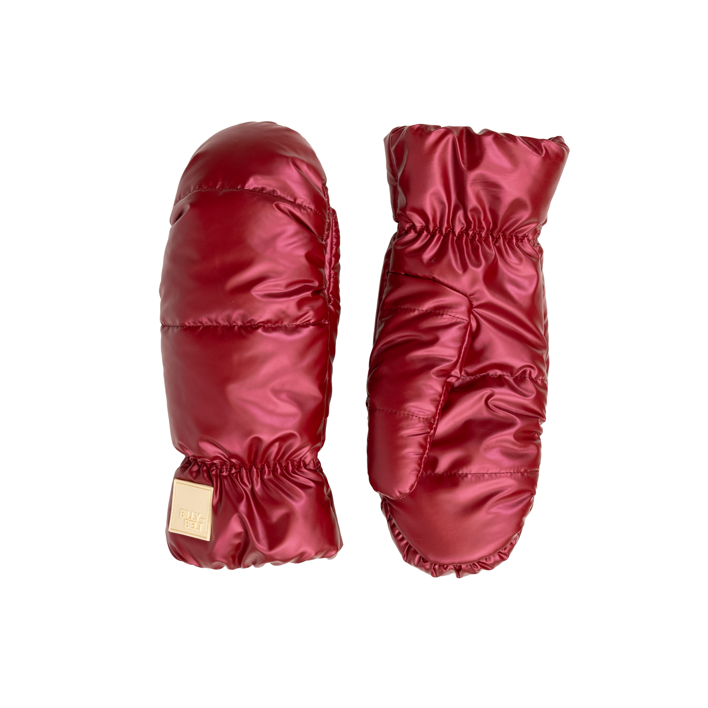 Metallic fleece mittens BILLYBELT Red