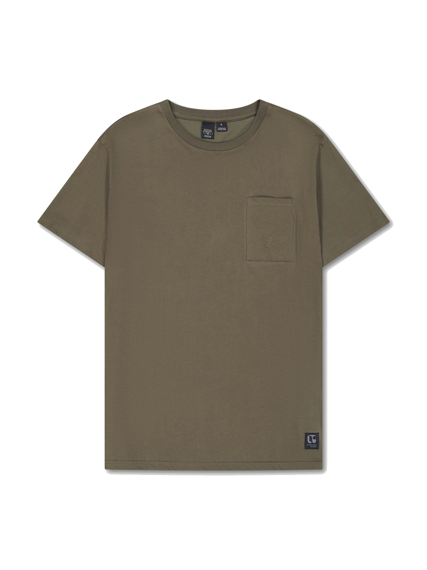 Round-neck T-shirt LE TEMPS DES CERISES Khaki