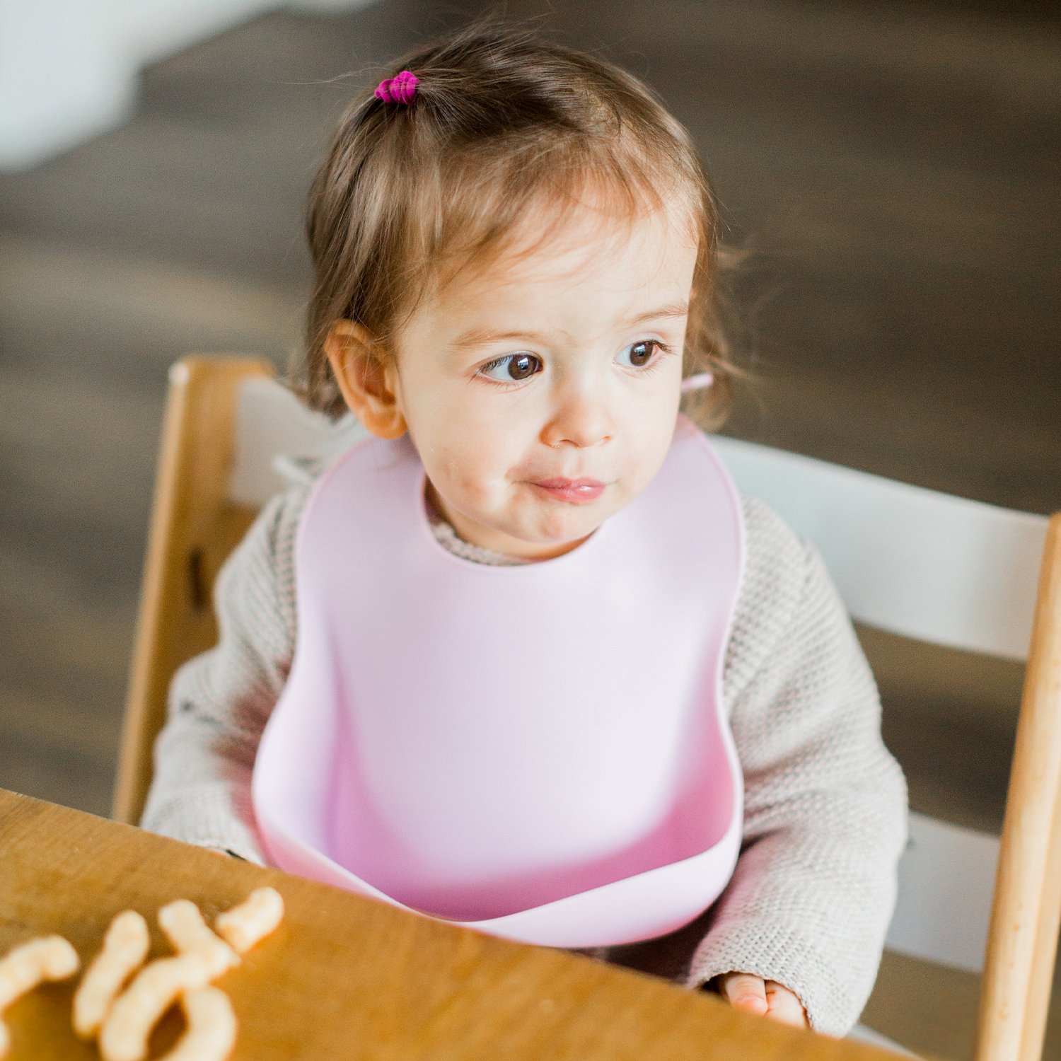 Silicone baby bib KINDSGUT Pink