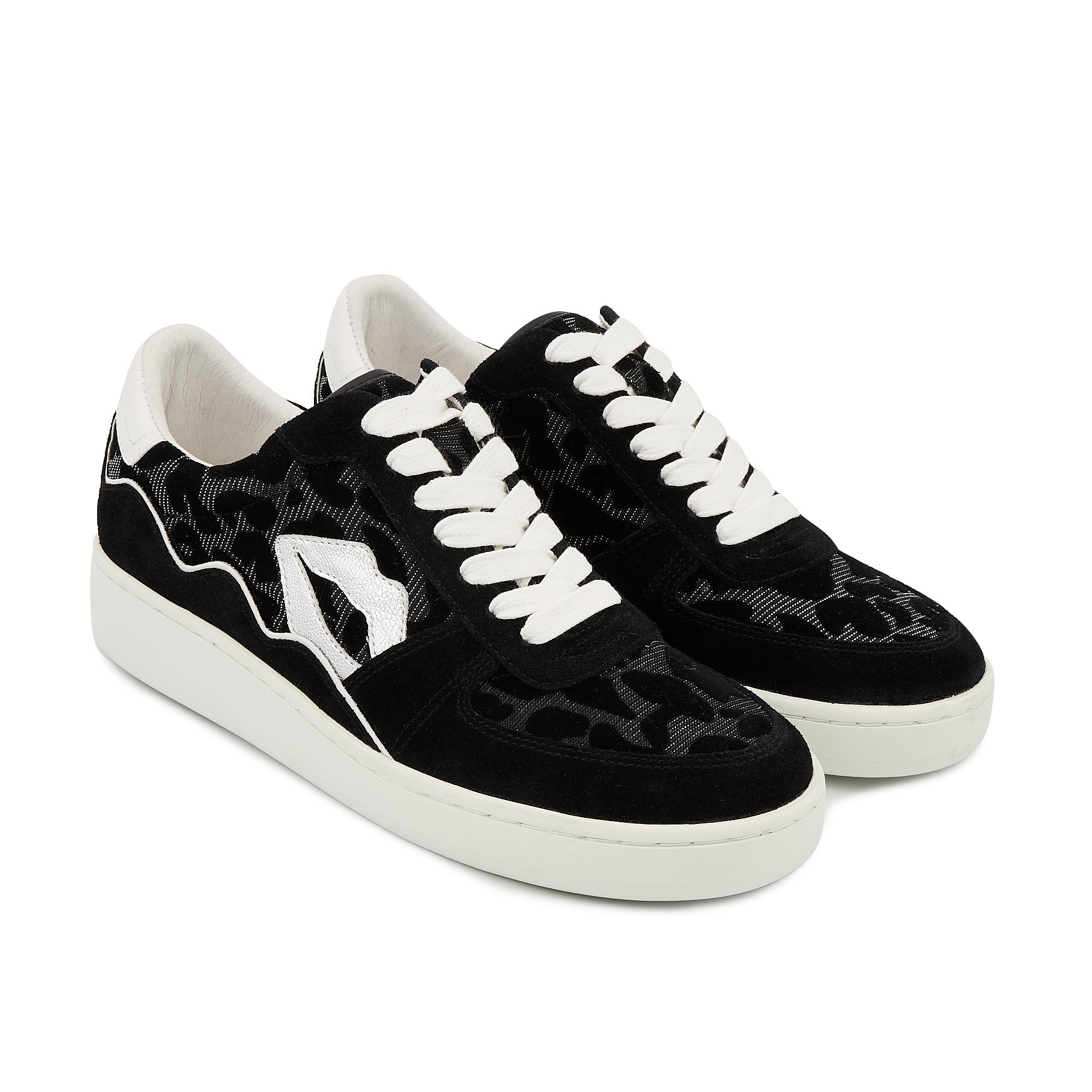 Leather sneakers BONS BAISERS PARIS Black