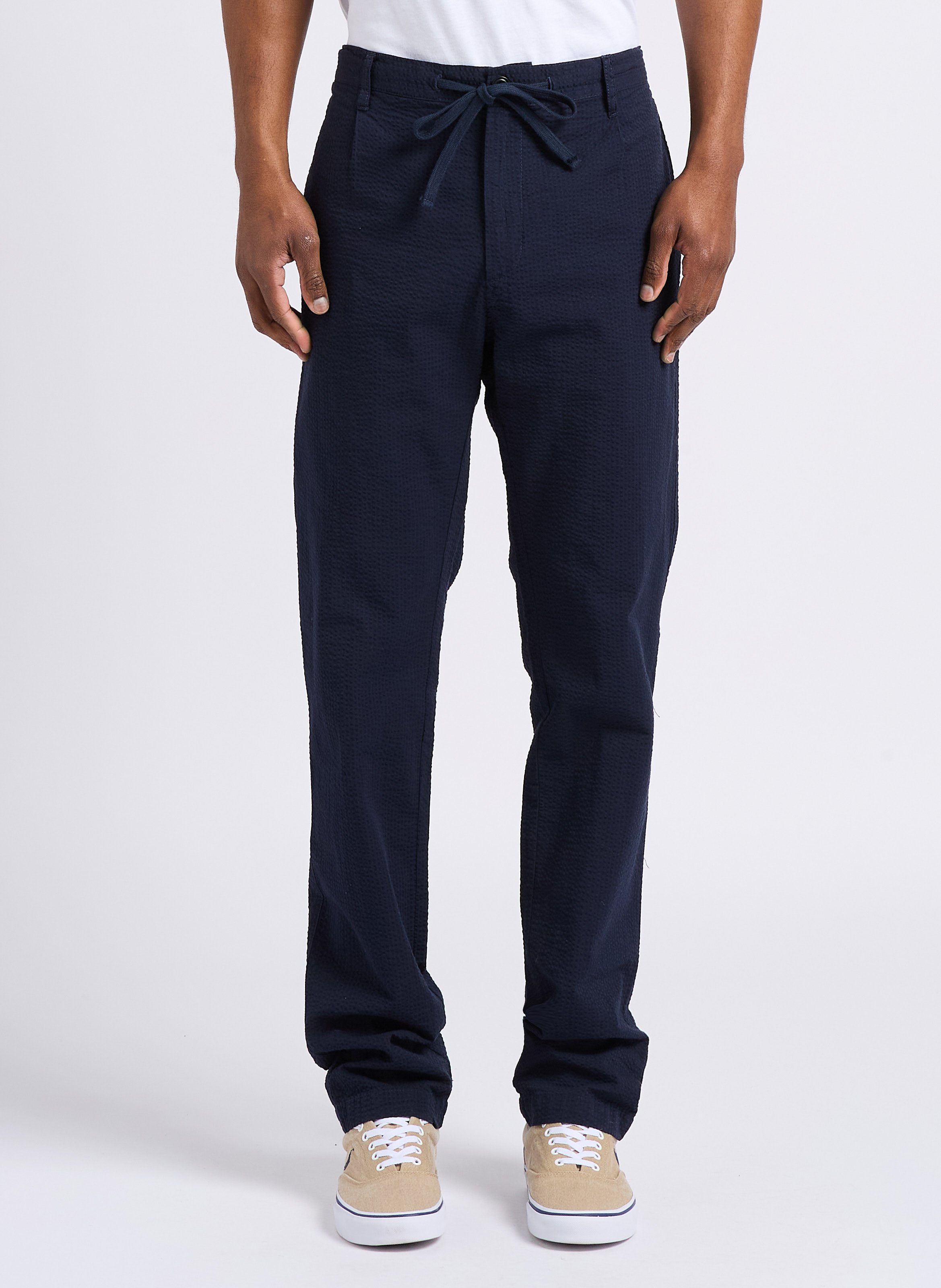 Gerade geschnittene Baumwollhose HARTFORD Blau