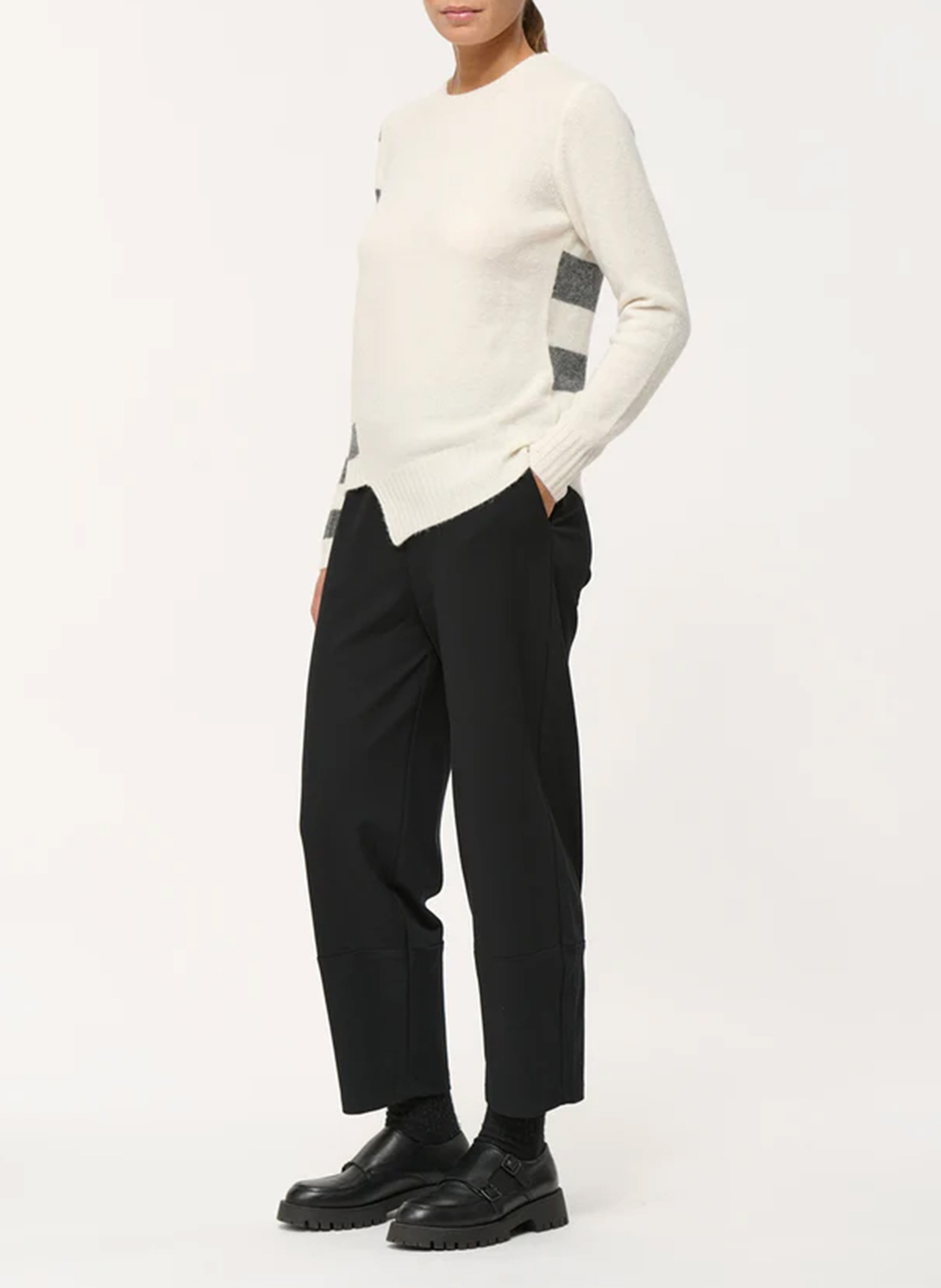 Pantalon droit taille haute HUMILITY Noir