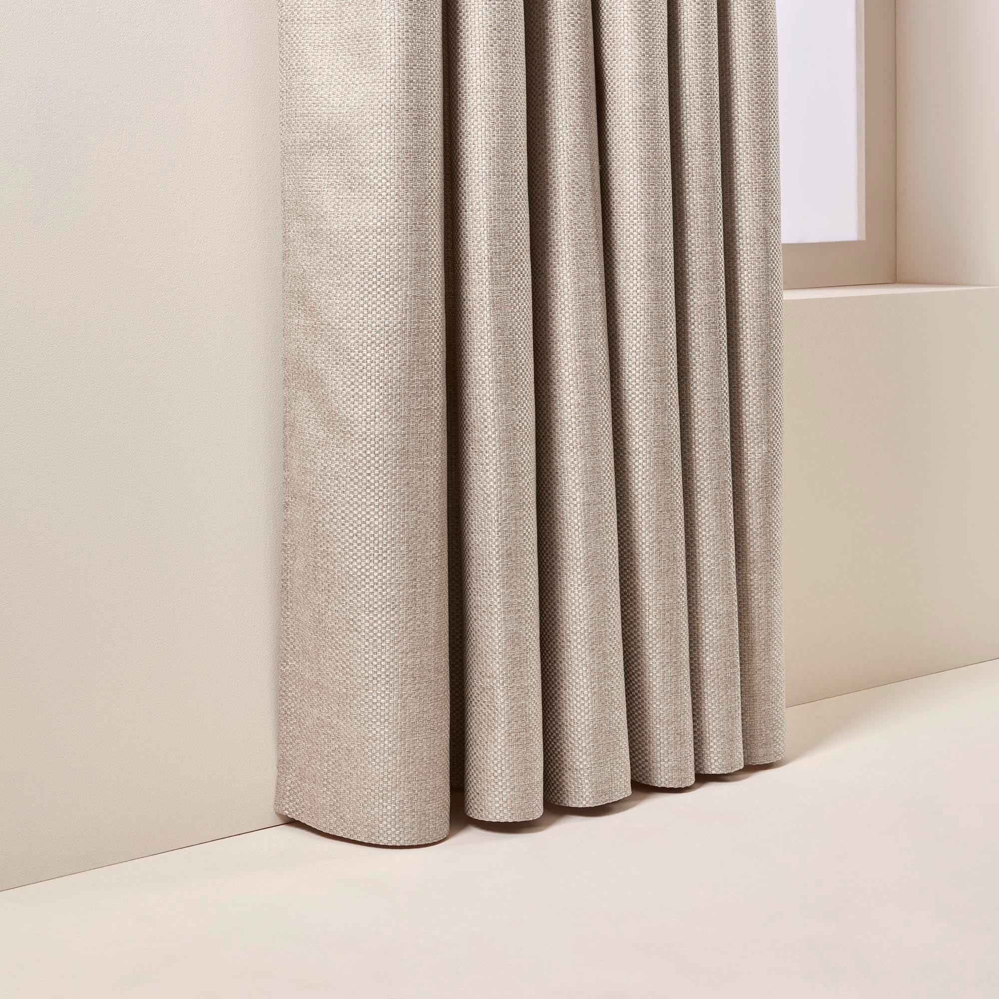 Thermal Lined Eyelet Curtains MADURA Beige
