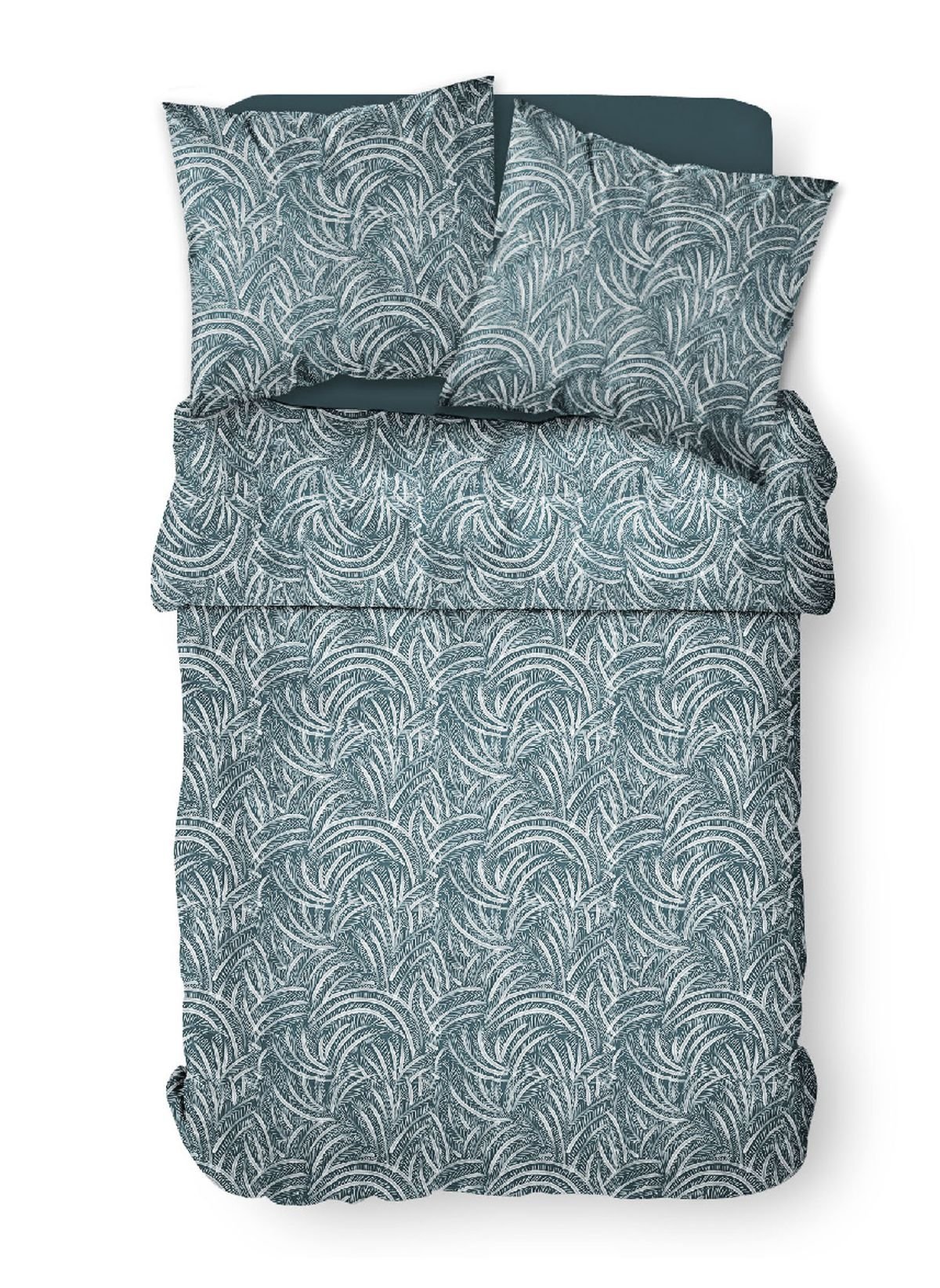 Printed cotton bedding set TODAY LINGE DE MAISON Blue