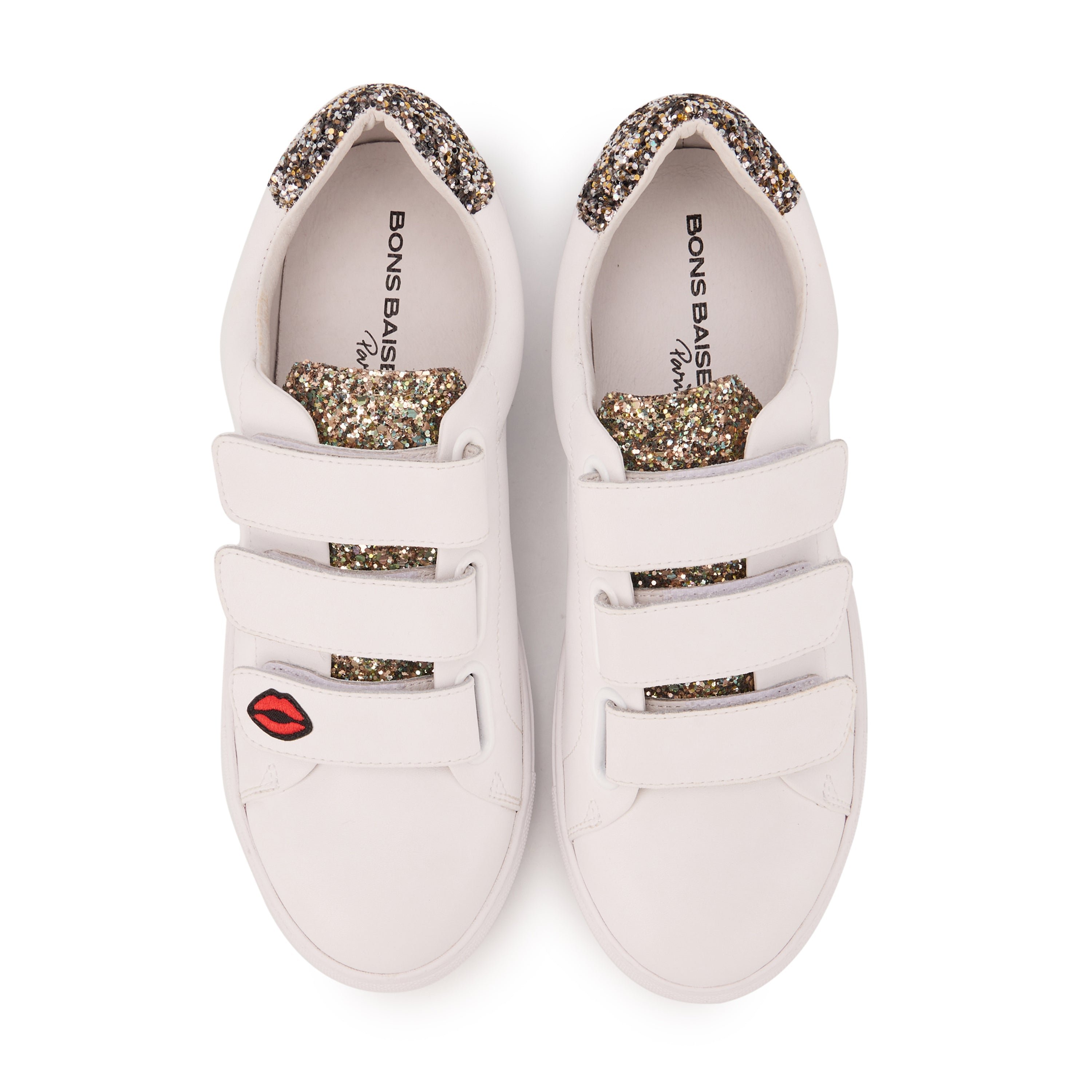 Jimmy leather sneakers BONS BAISERS PARIS White