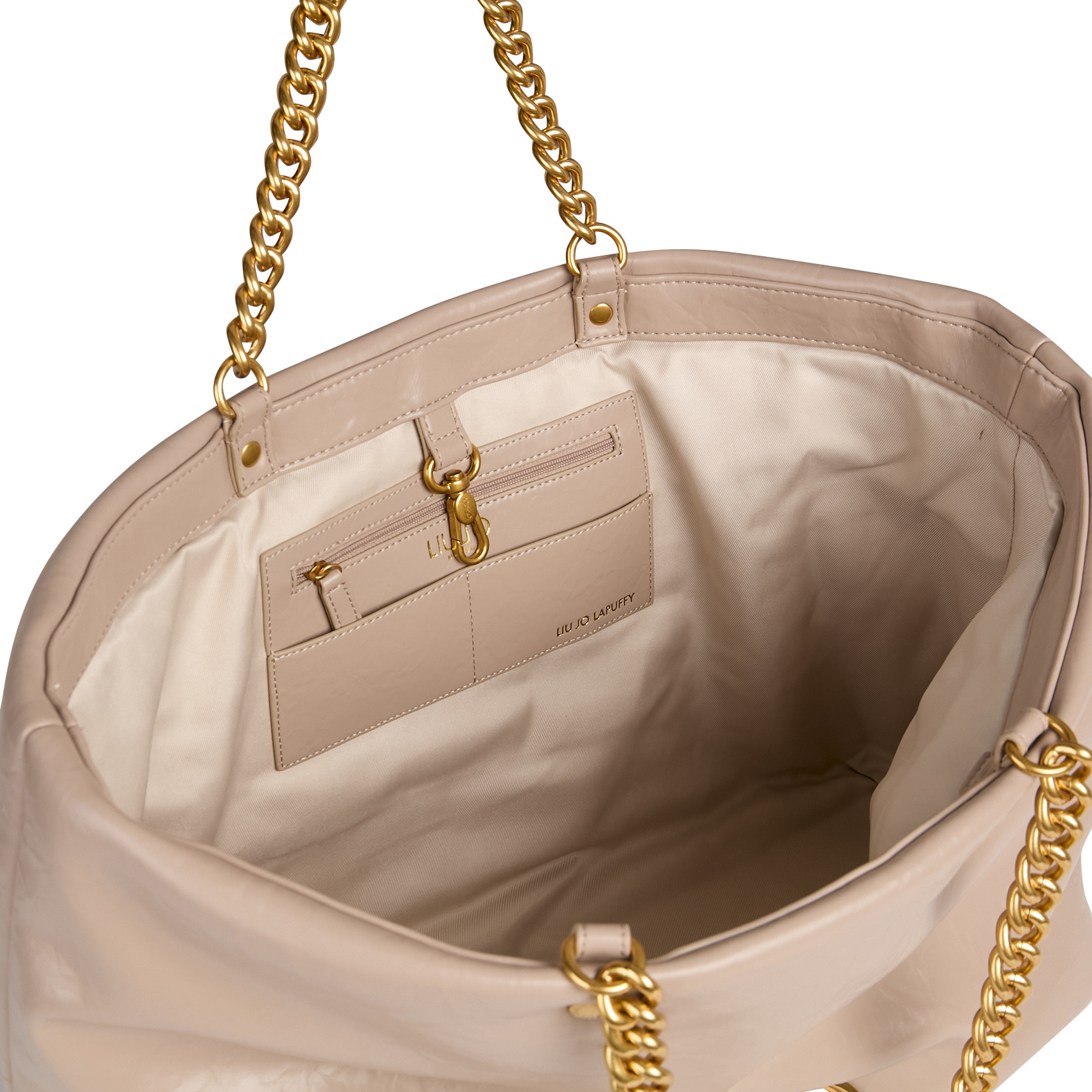 Sac large à chaines LIU JO Beige