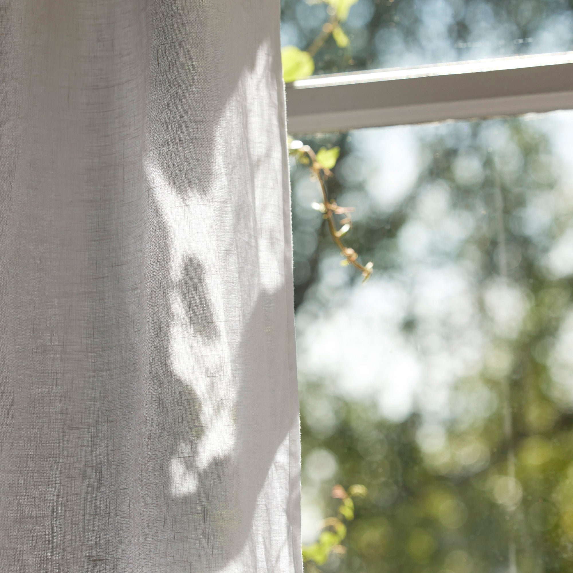 Curtain with gathering tape MADURA White