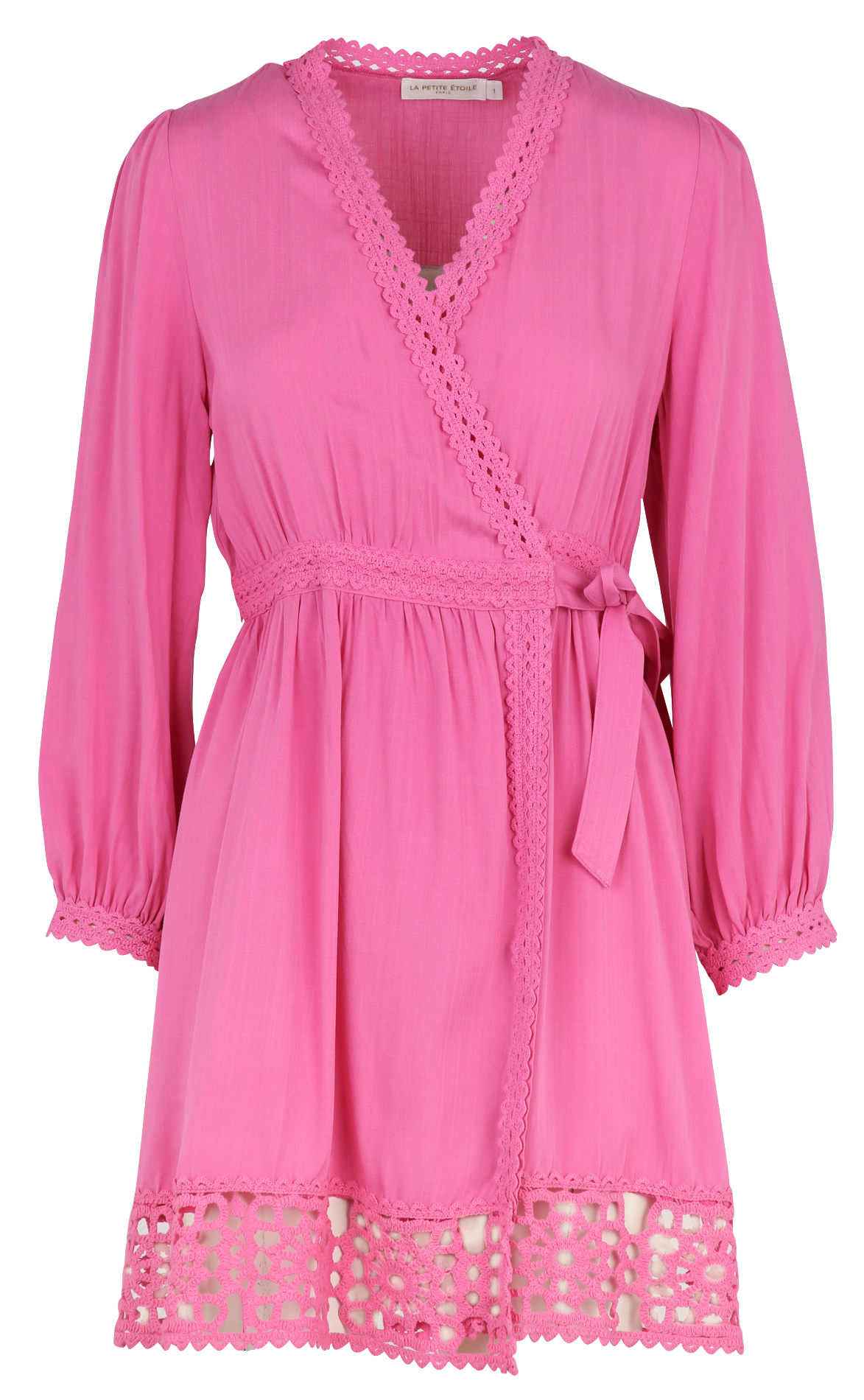 Korte effen jurk LA PETITE ETOILE Roze