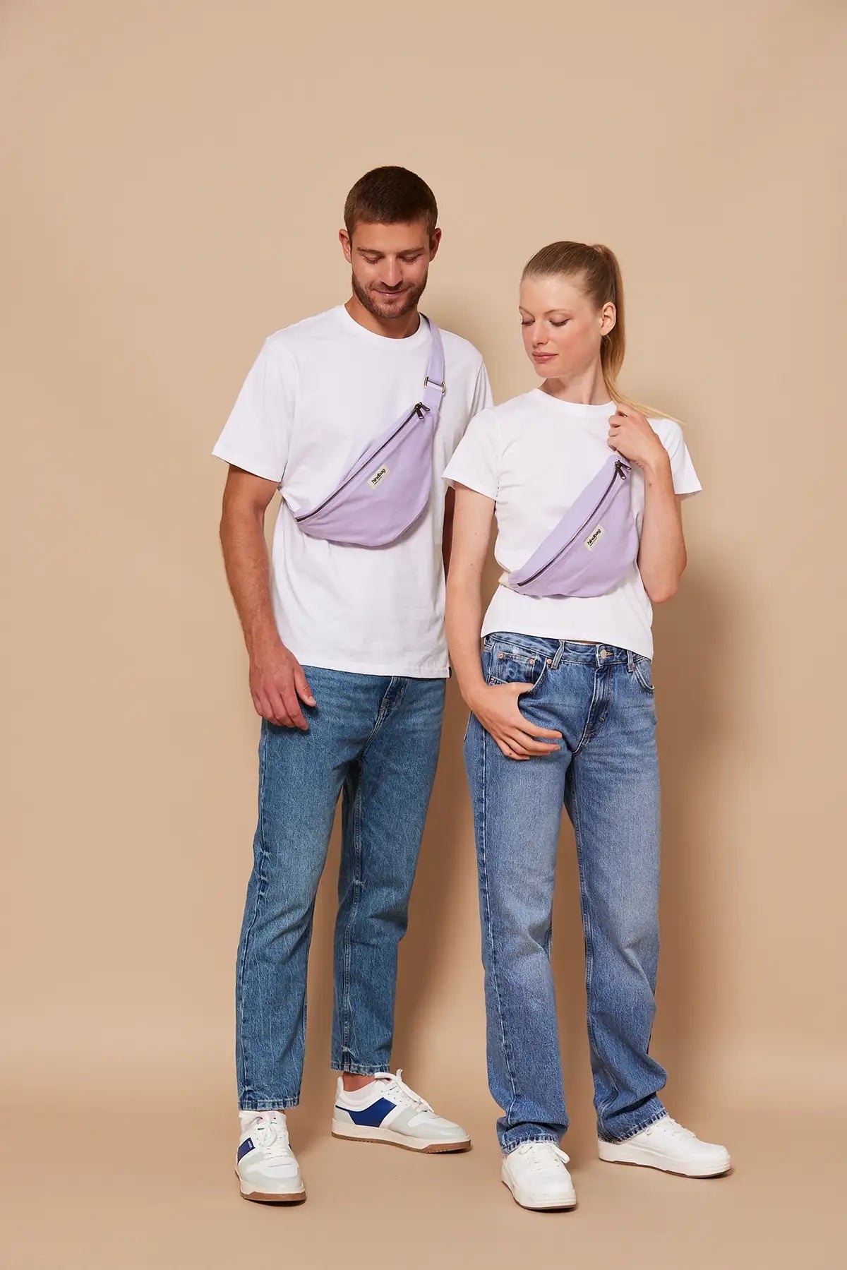 Cotton waist bag HINDBAG Purple