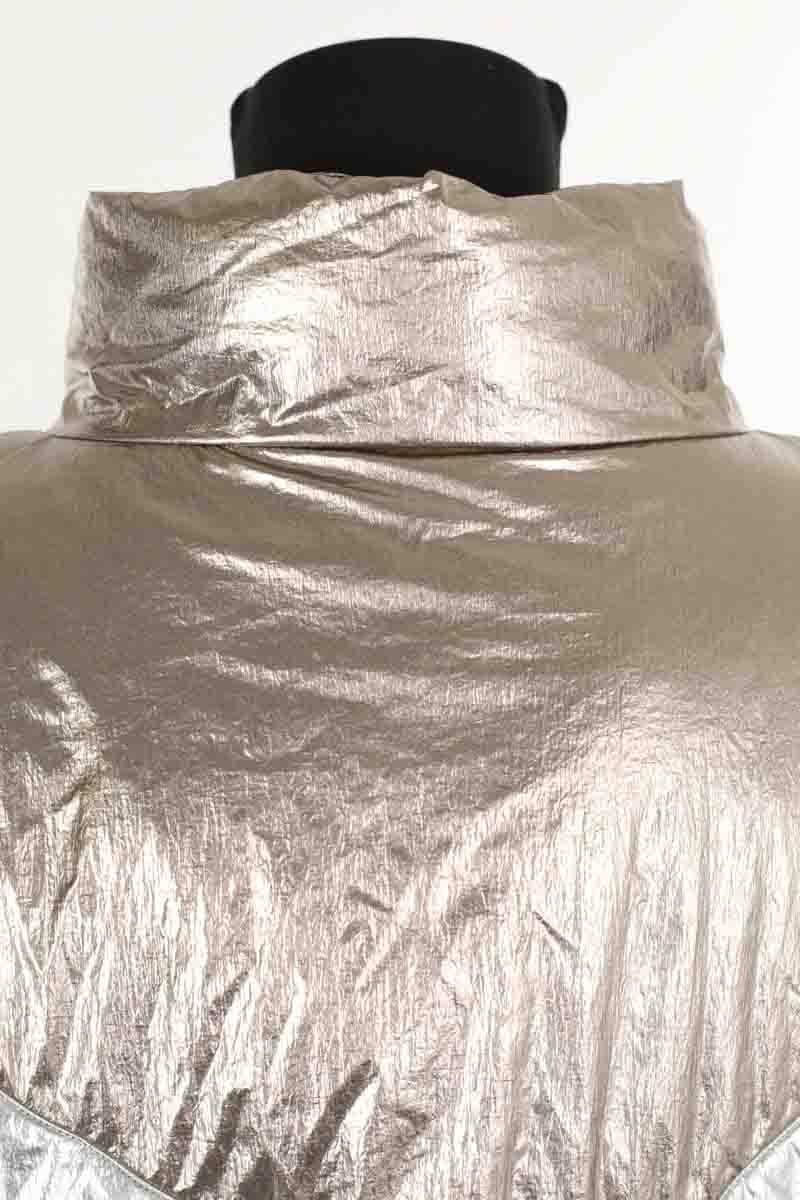 Lightweight quilted padded jacket with high neck ISABEL MARANT - Seconde Main Brown