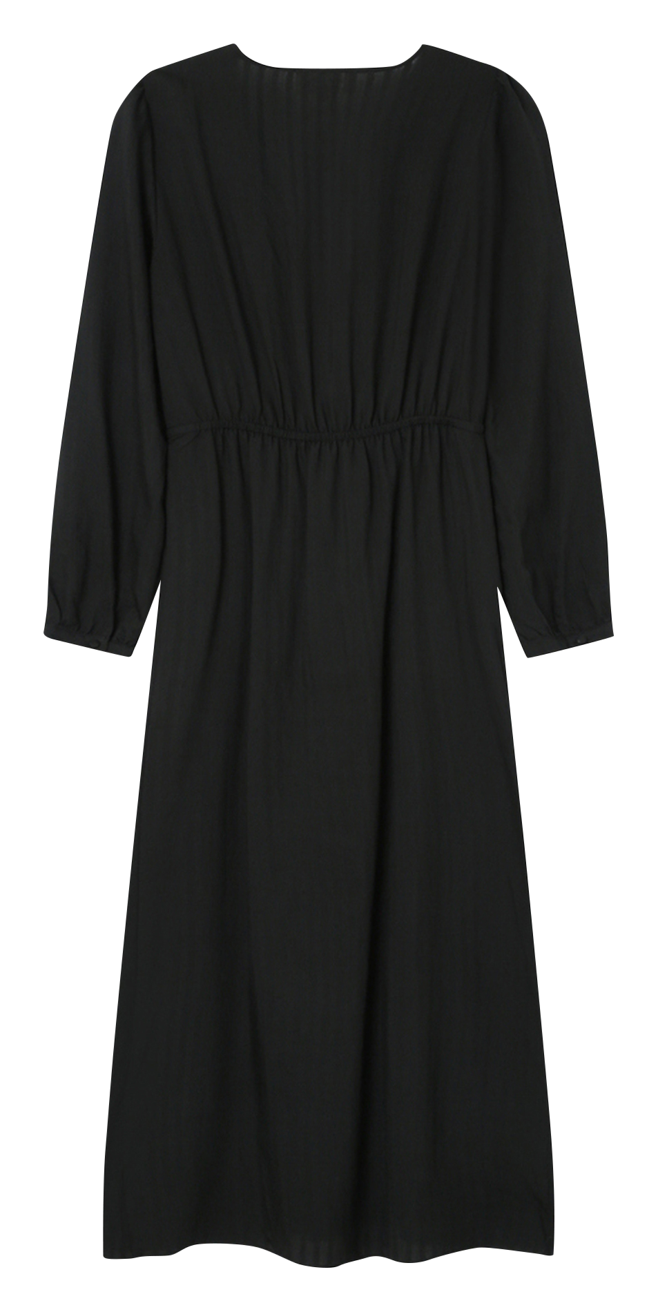 Long V-neck dress with twisted detail GRACE ET MILA Black