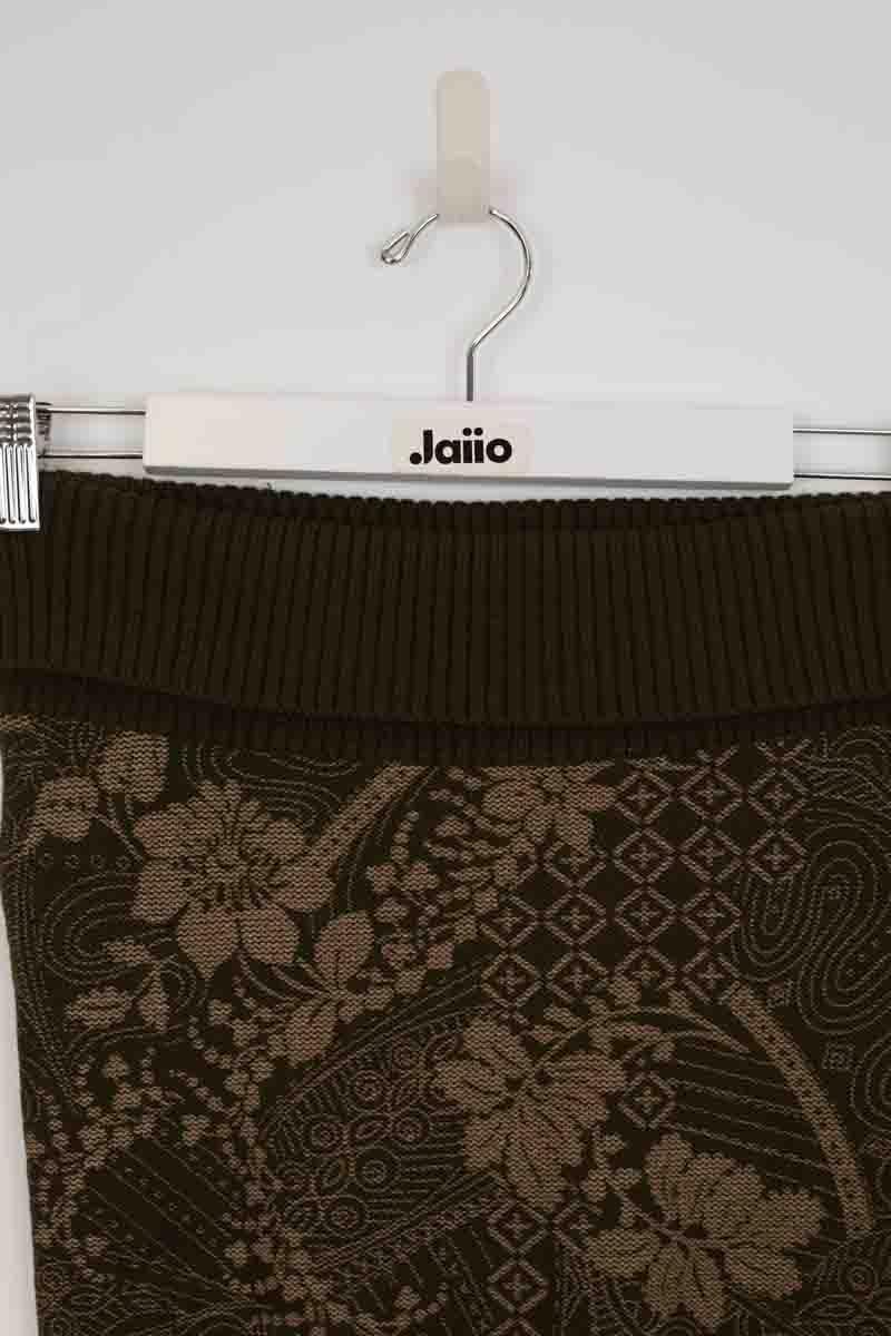 Cotton mini skirt KENZO - SECONDE MAIN Khaki