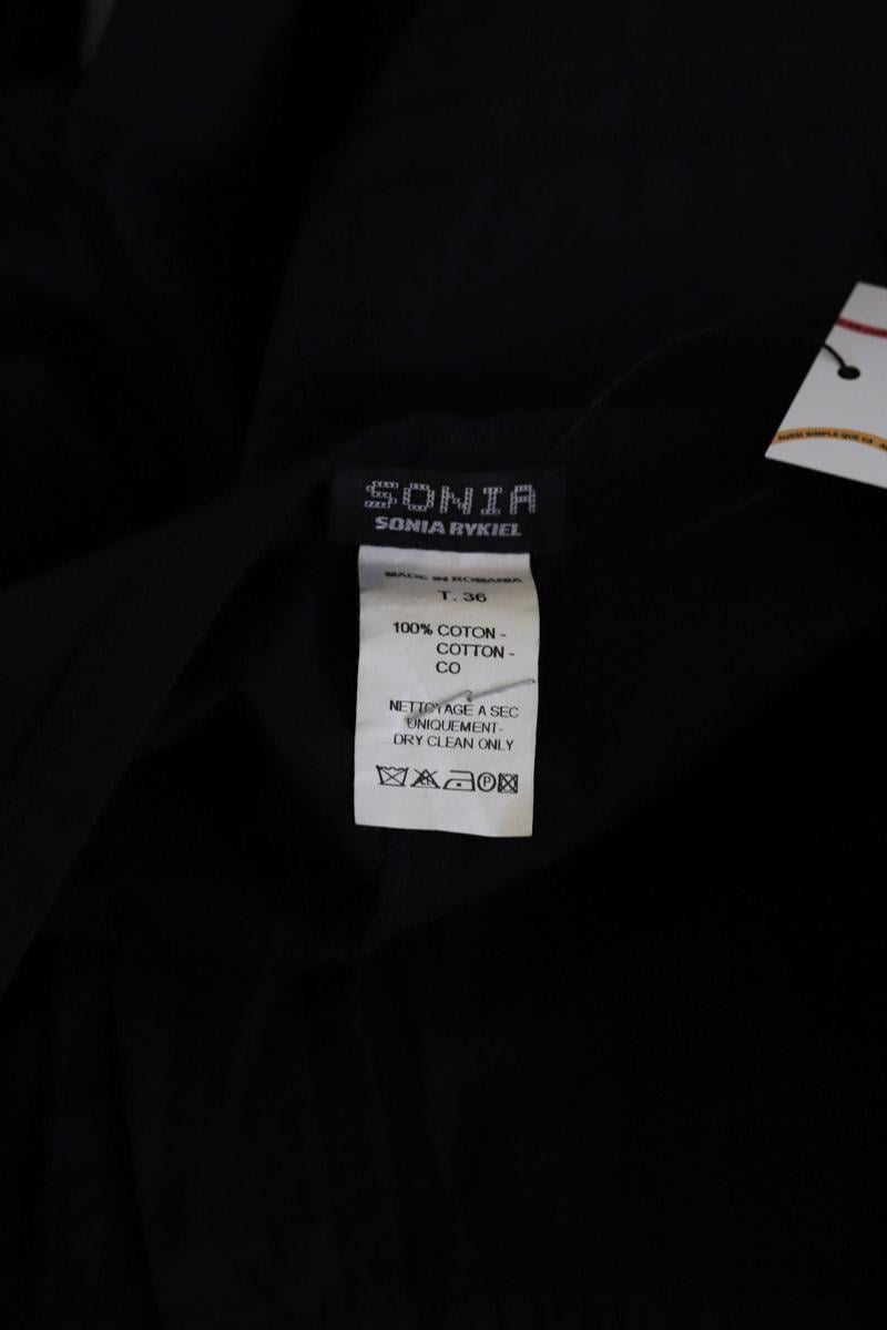 Cropped cotton pants SONIA RYKIEL - Seconde Main Black